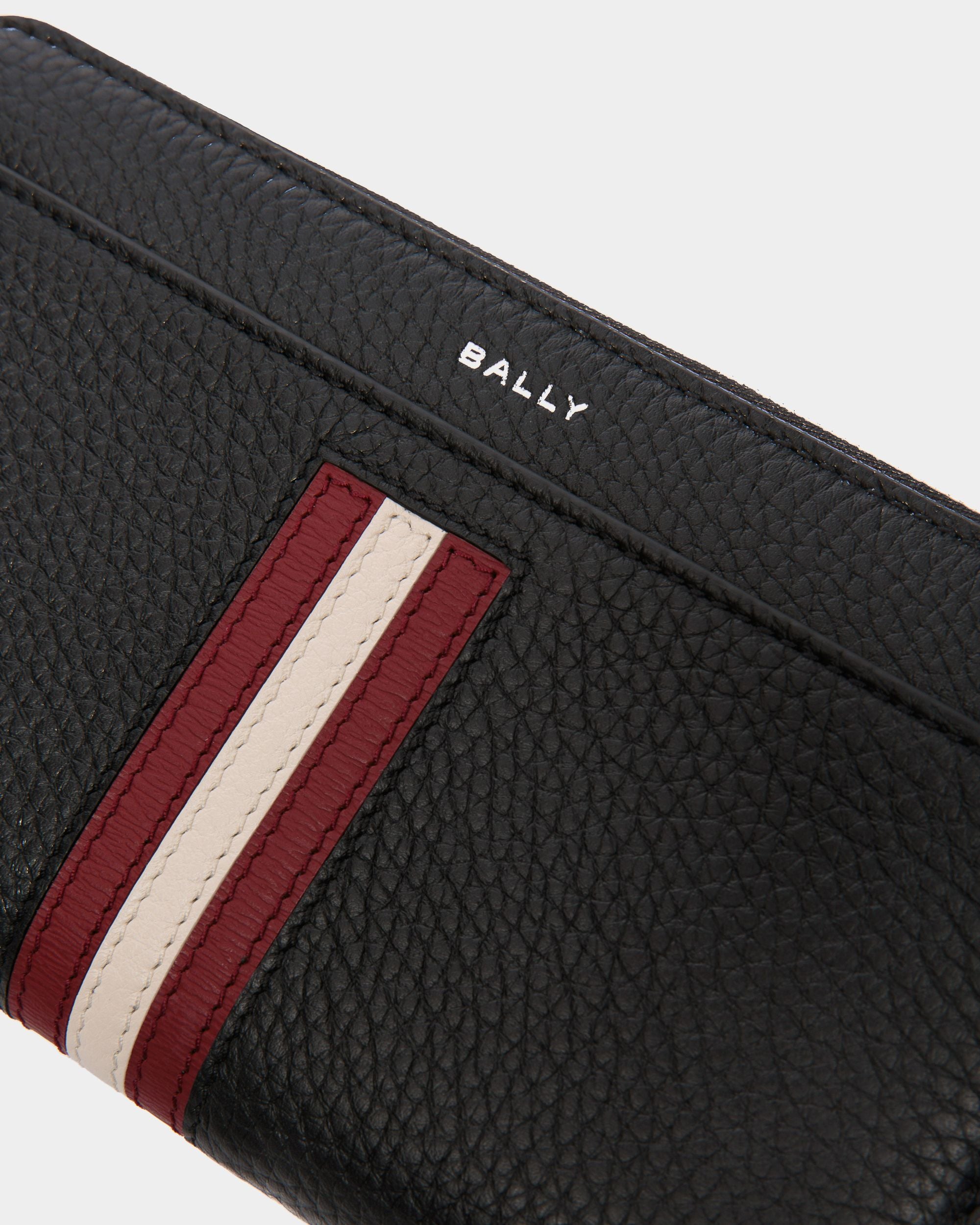 Ribbon Zip Around Wallet in Leather - Men's - Bally - 04
