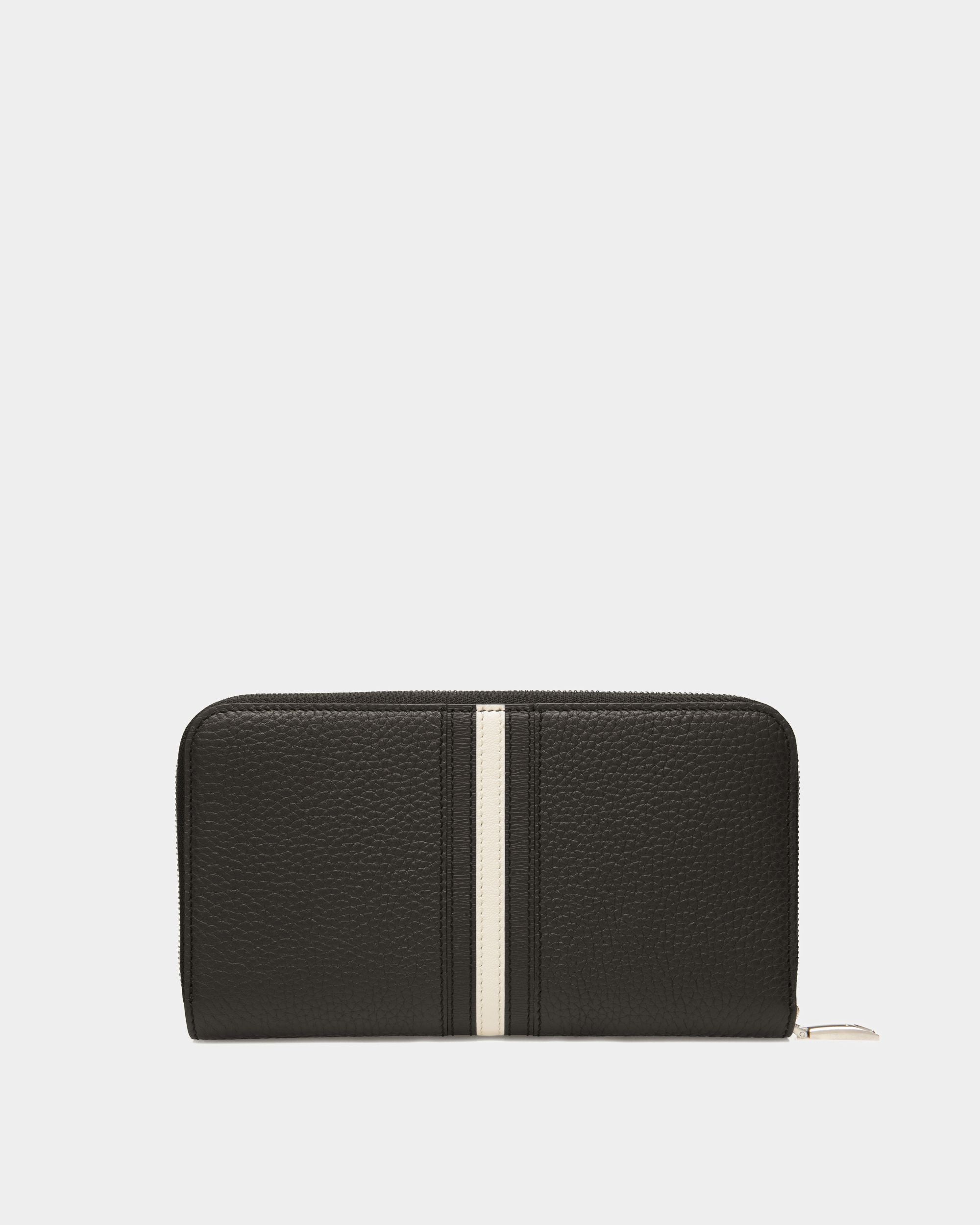 Ribbon Wallet In Black Leather - Men's - Bally - 02