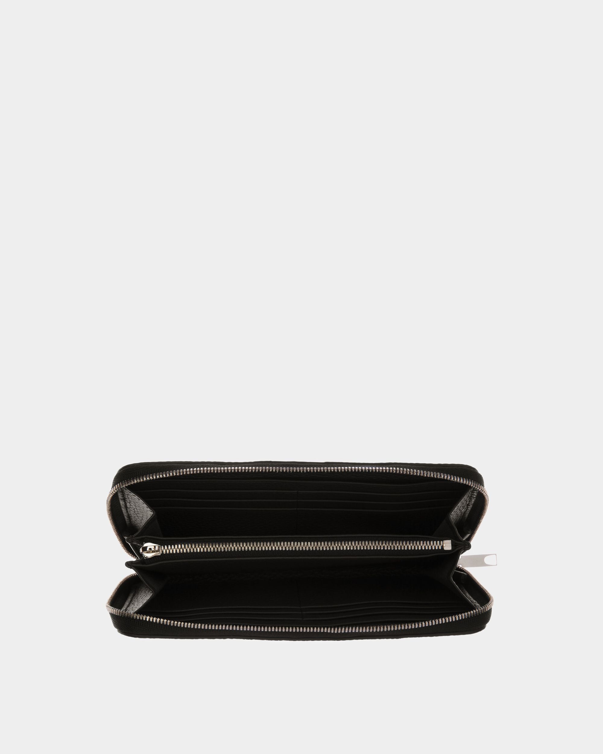 Ribbon Wallet In Black Leather - Men's - Bally - 03