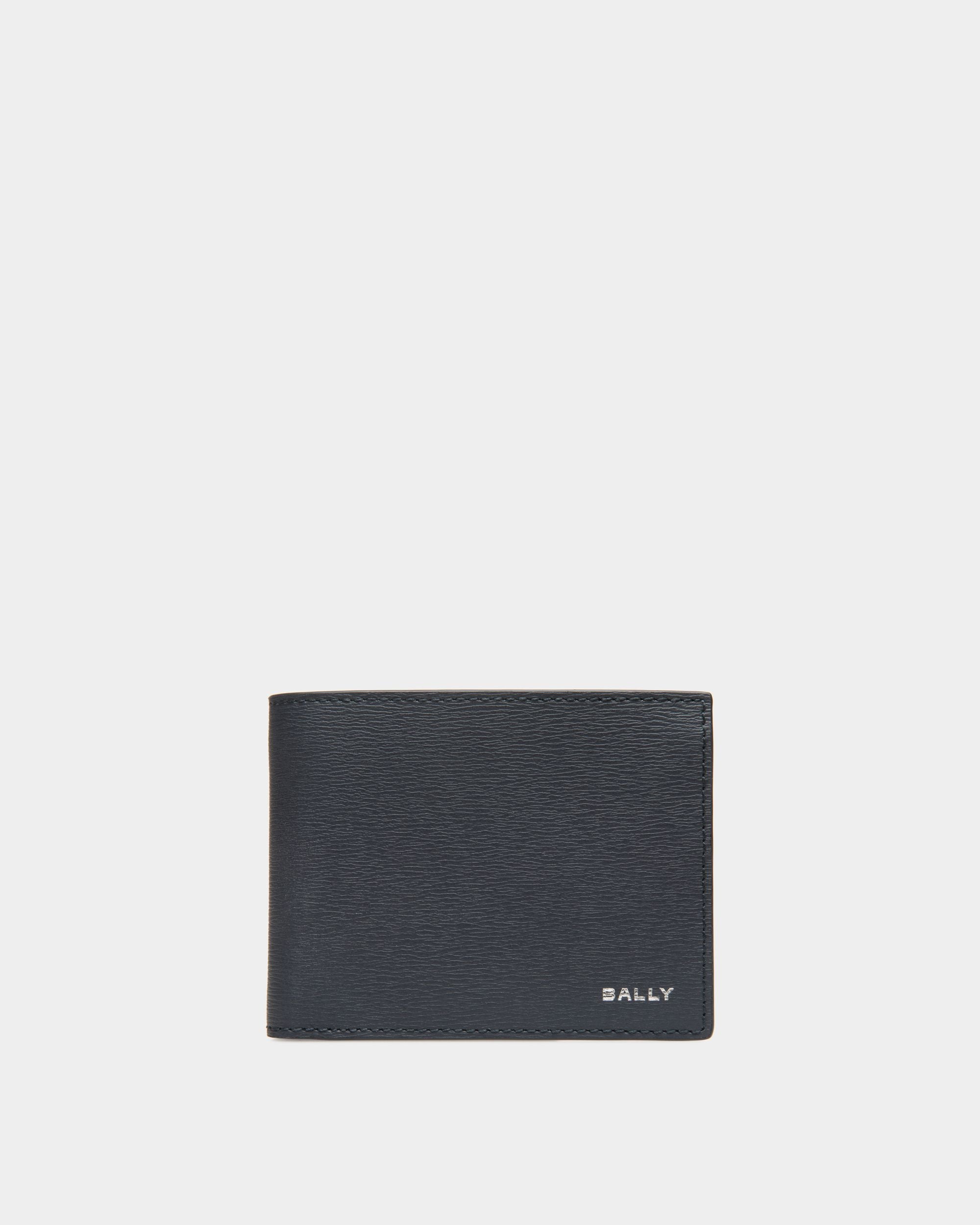 Crossing Bi-Fold Wallet In Midnight Leather - Men's - Bally - 01