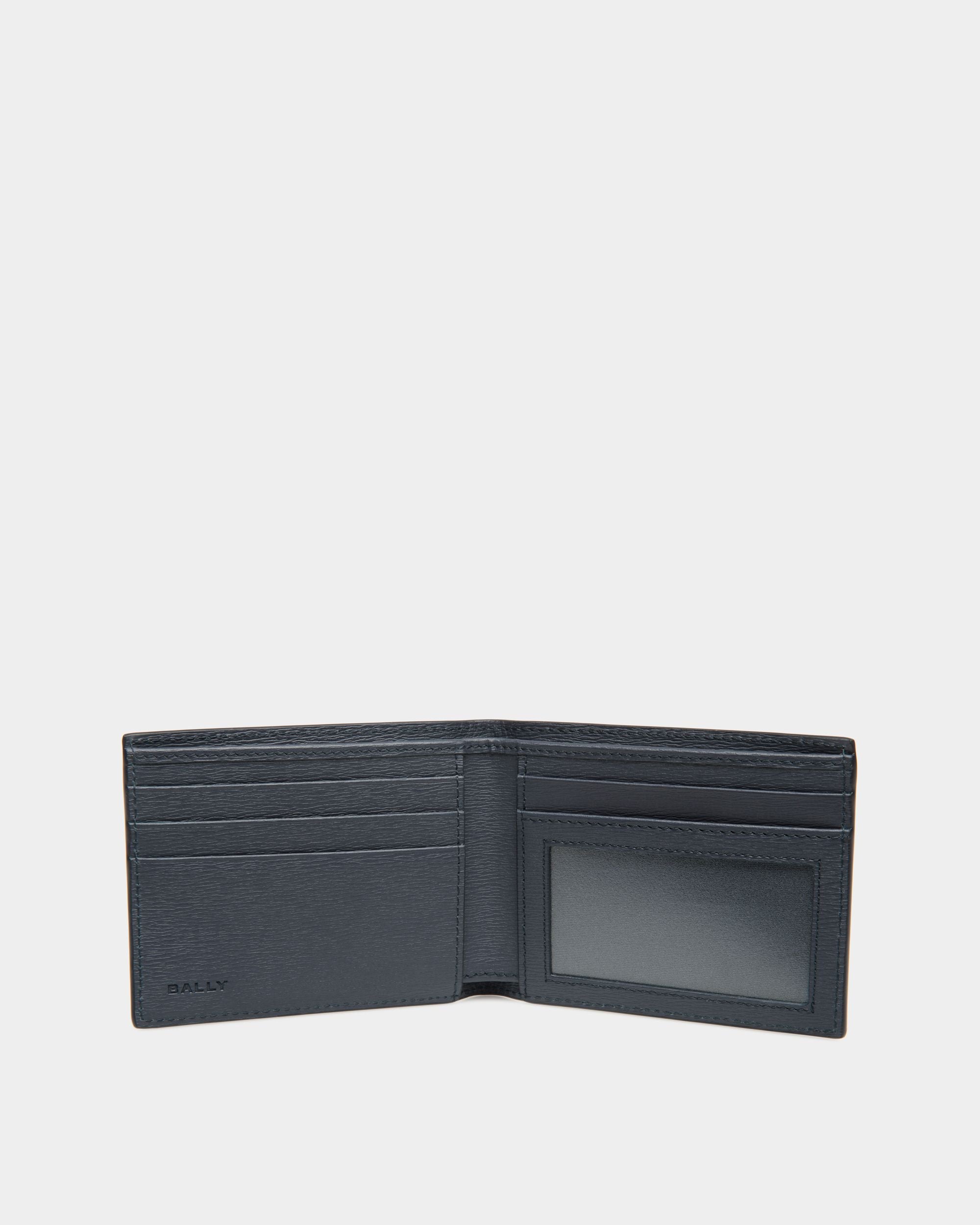 Crossing Bi-Fold Wallet In Midnight Leather - Men's - Bally - 03