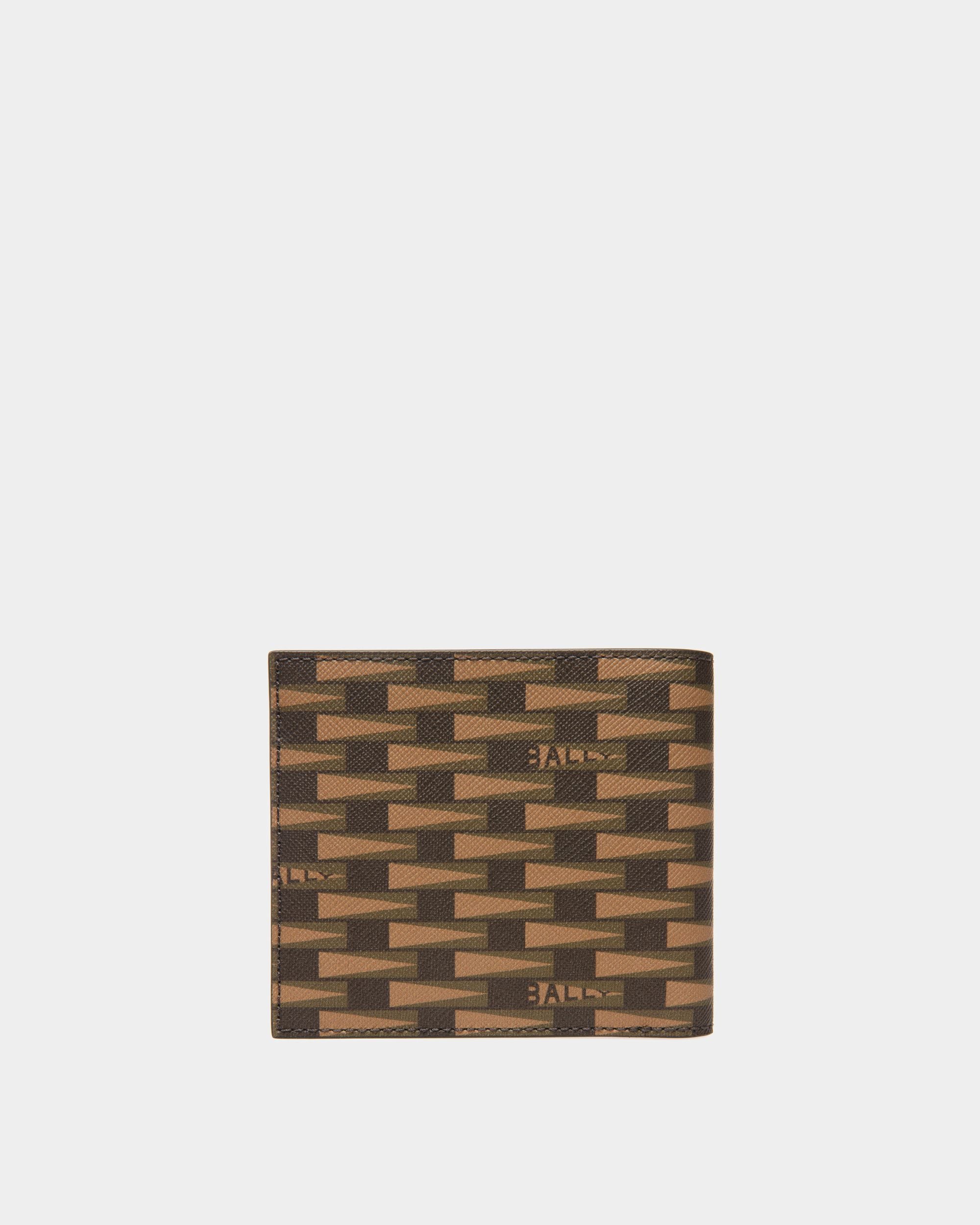 Pennant Wallet In Desert And Kelly Green Leather And TPU - Men's - Bally - 02