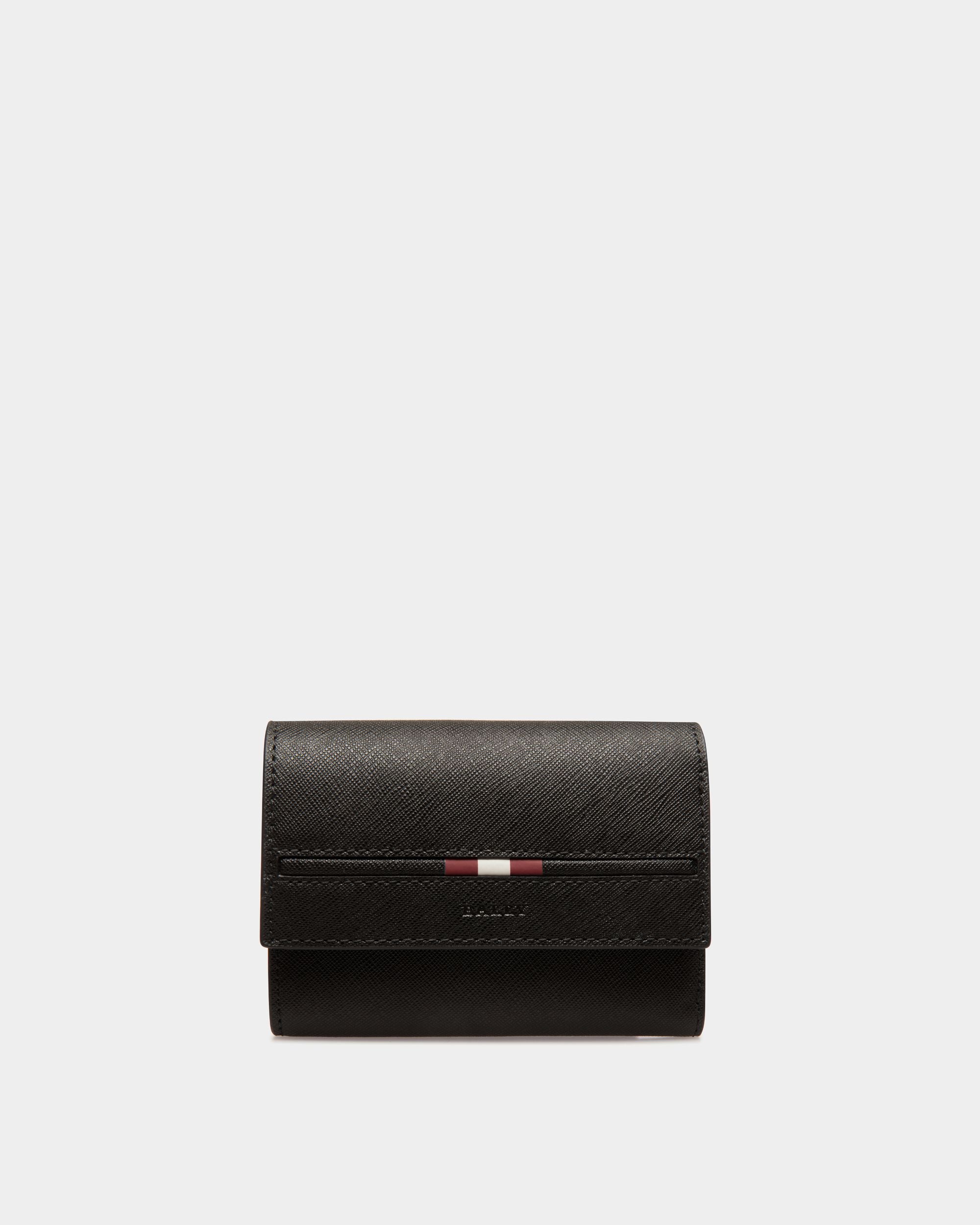Wallet in Black Embossed Leather - Men's - Bally - 01