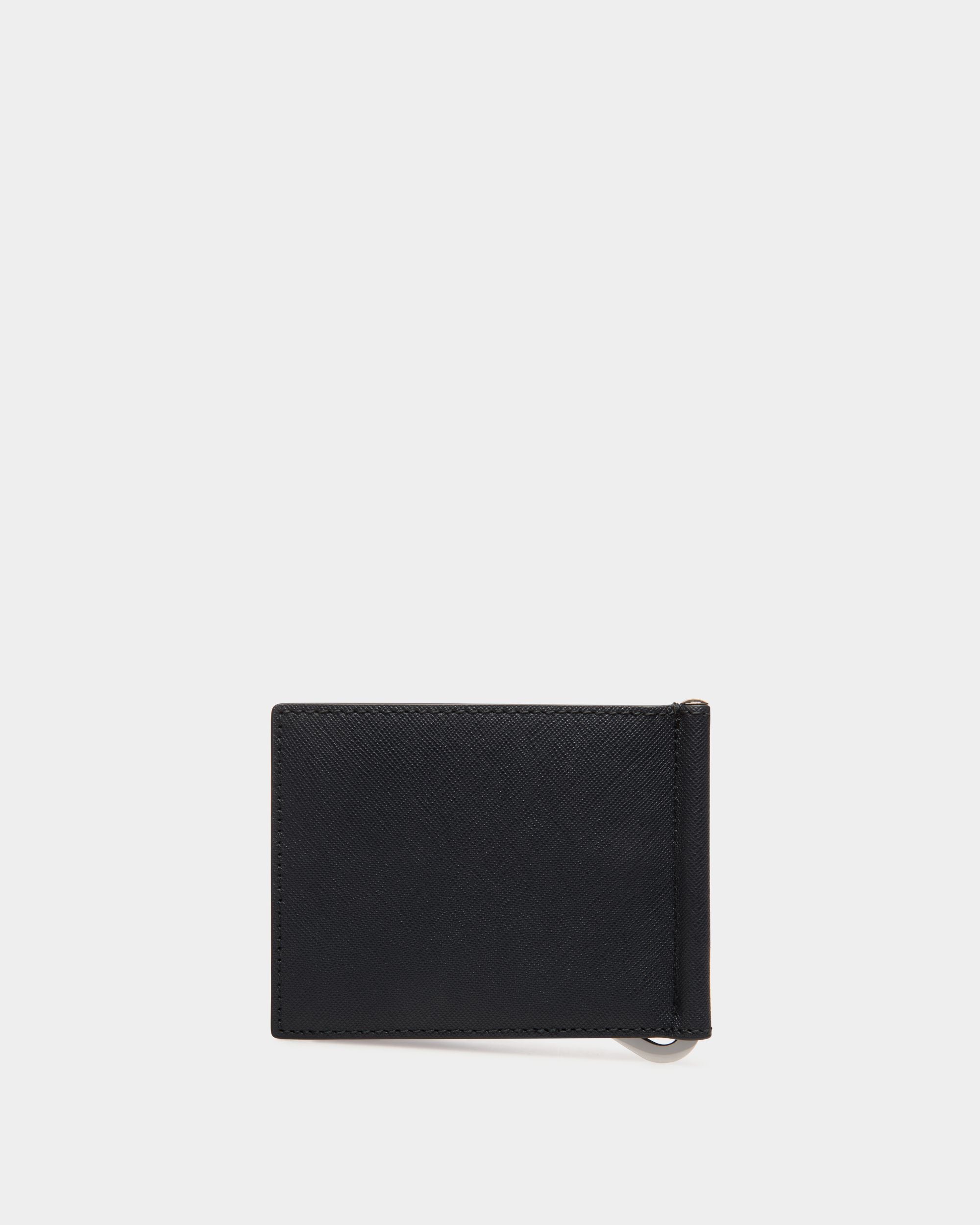 Wallet in Blue Embossed Leather - Men's - Bally - 02
