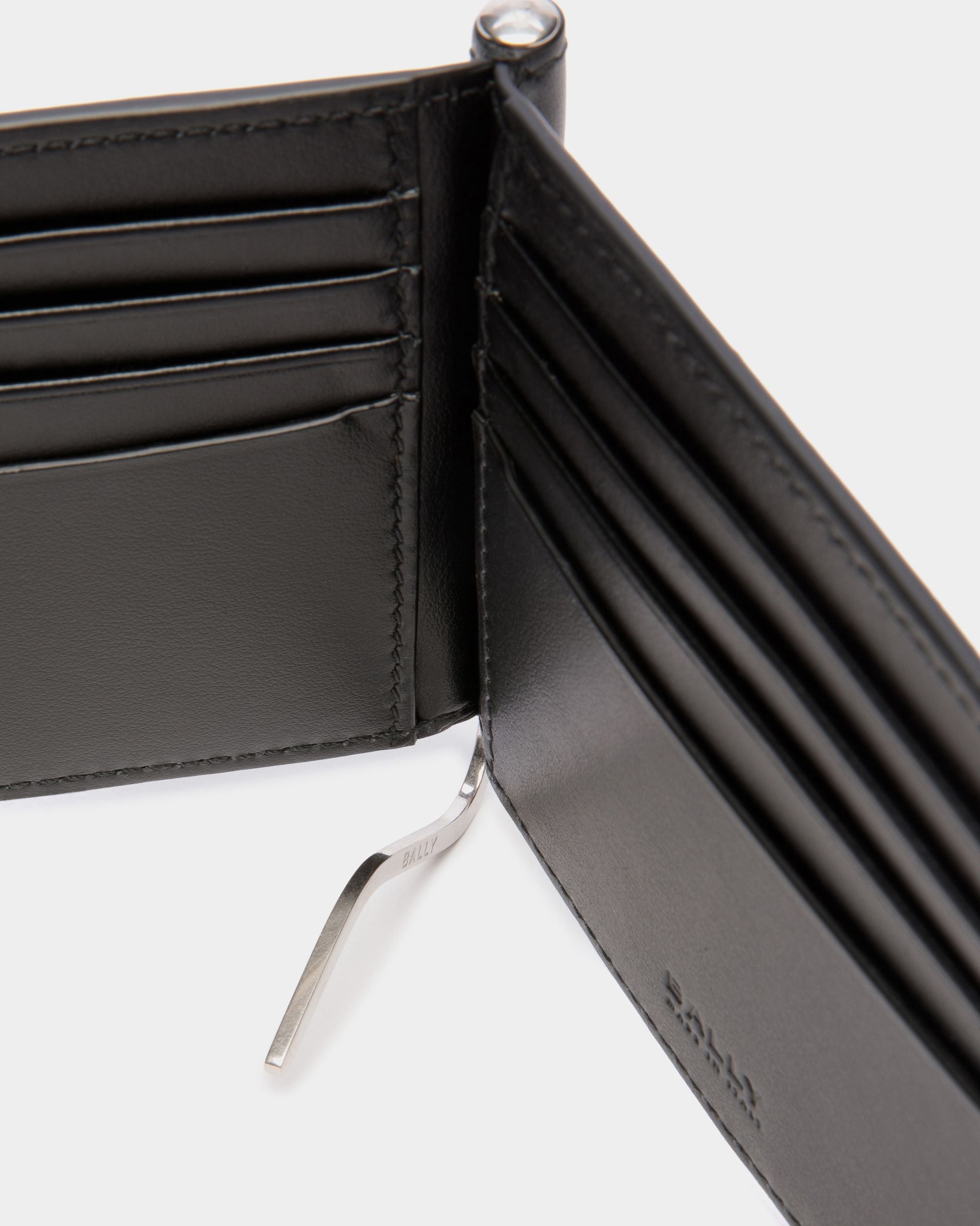 Busy Bally Bifold Wallet in Black Leather - Men's - Bally - 04