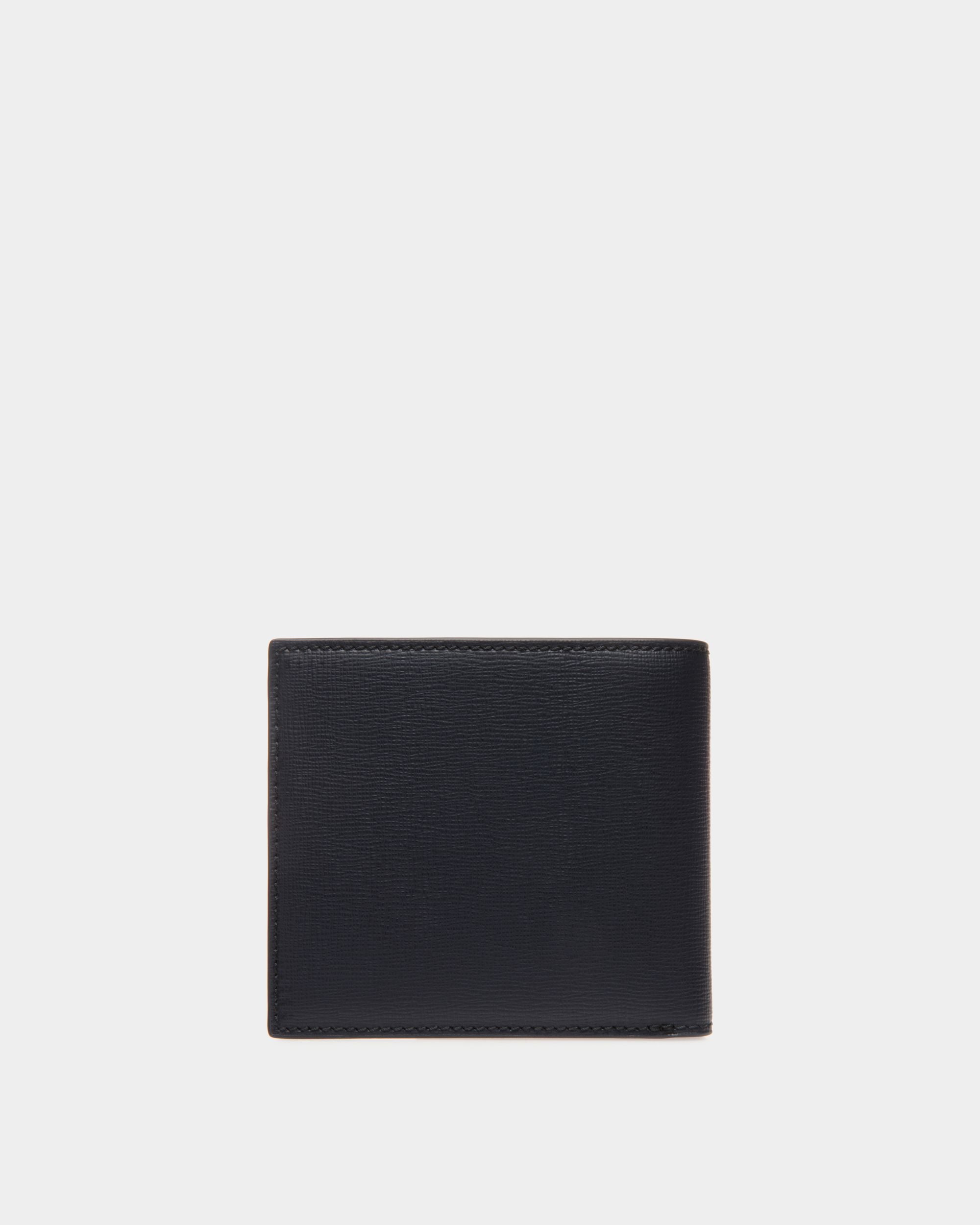 Mythos Bifold Wallet in Navy Blue Recycled Leather - Men's - Bally - 02