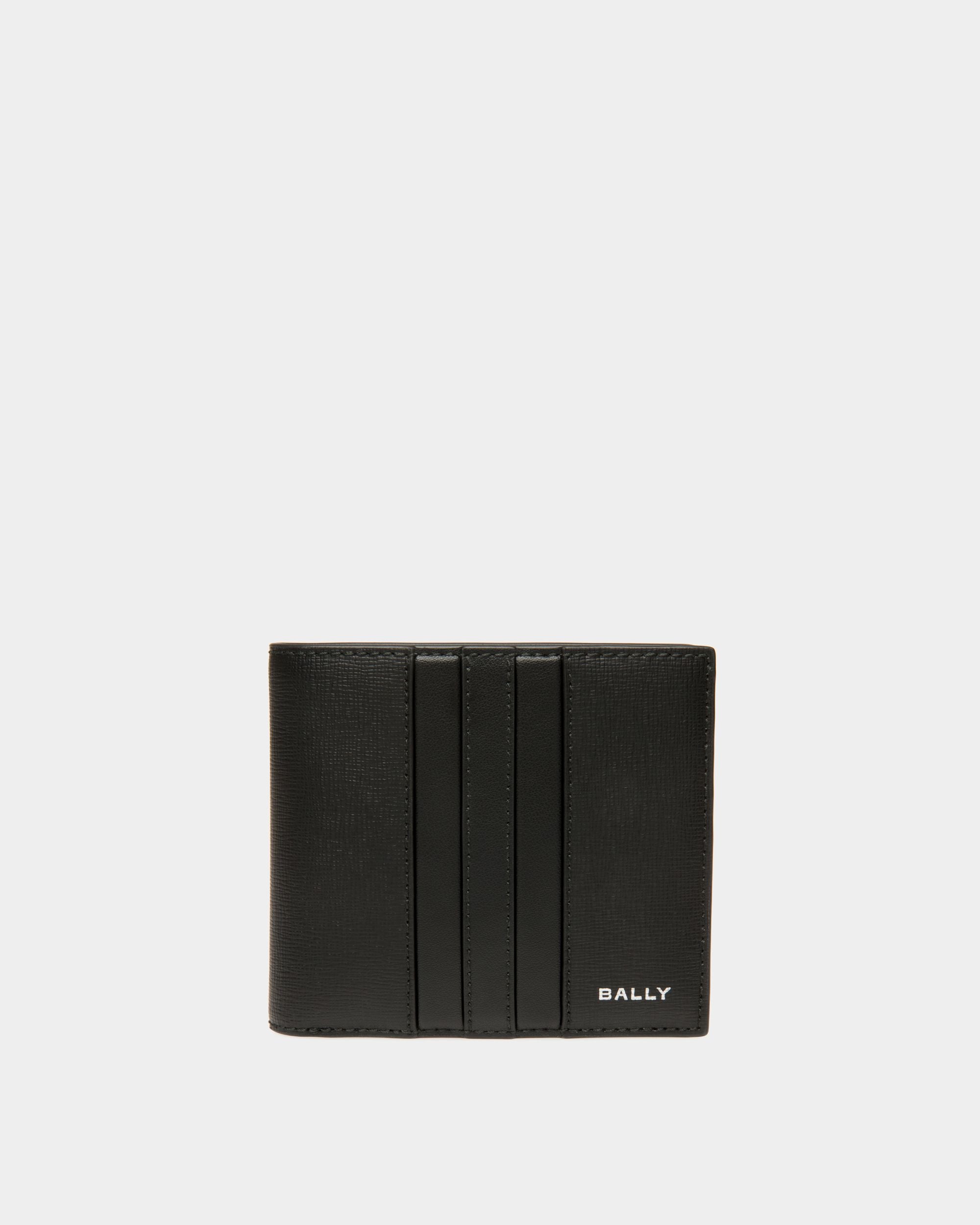 Mythos Bifold in Black Recycled Leather - Men's - Bally - 01
