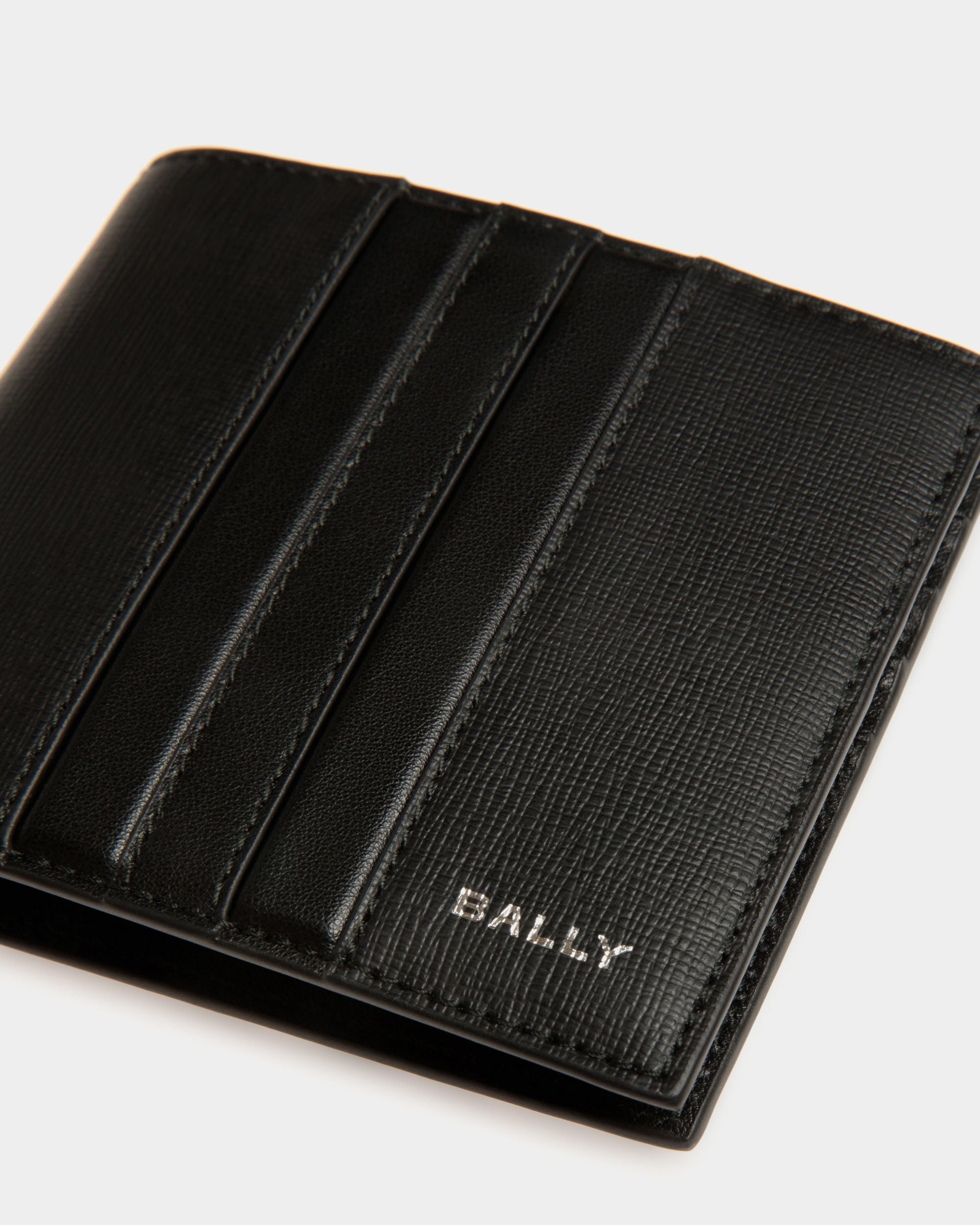 Mythos Bifold in Black Recycled Leather - Men's - Bally - 04