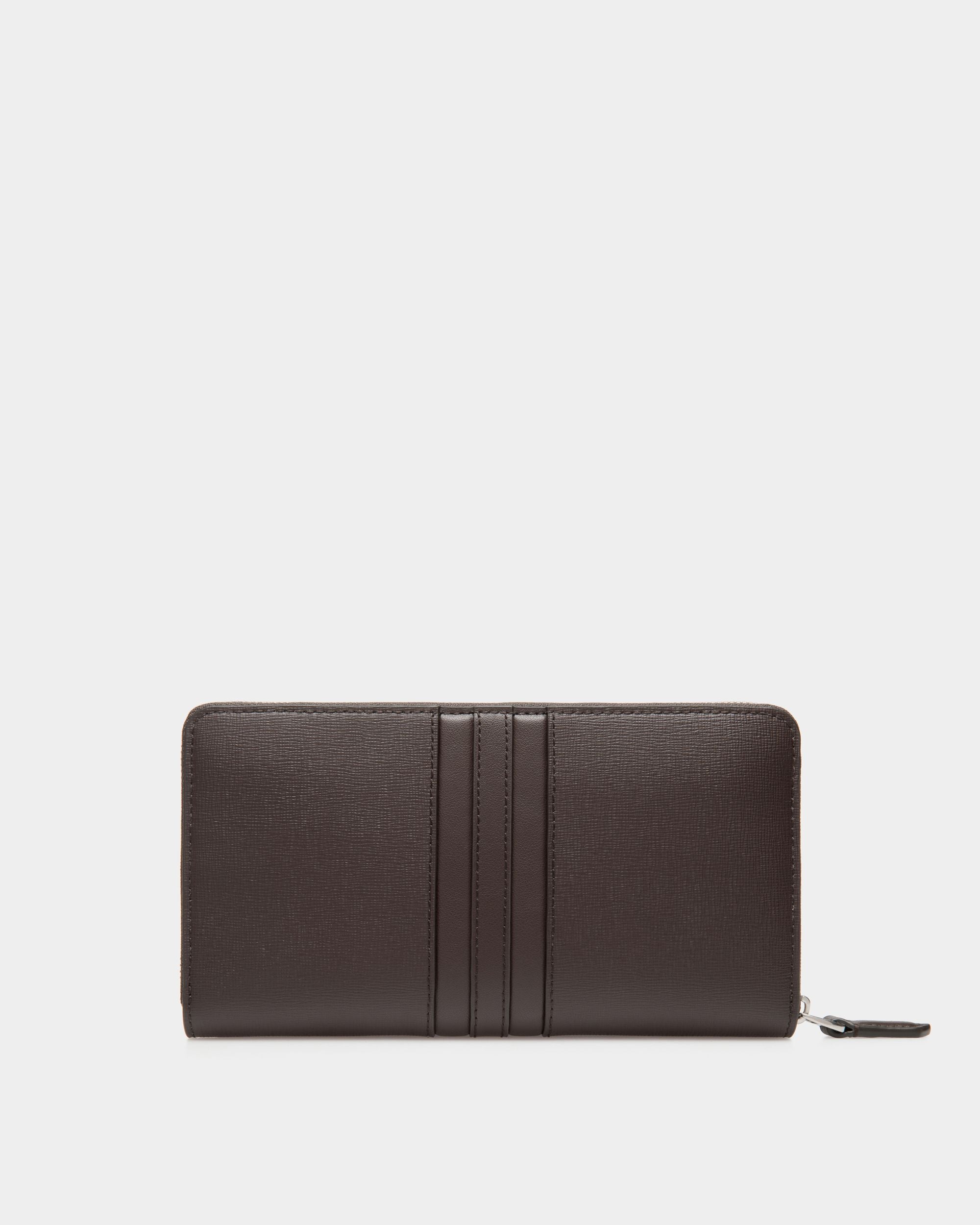 Mythos Zip Around Wallet in Ebano Recycled Leather - Men's - Bally - 02