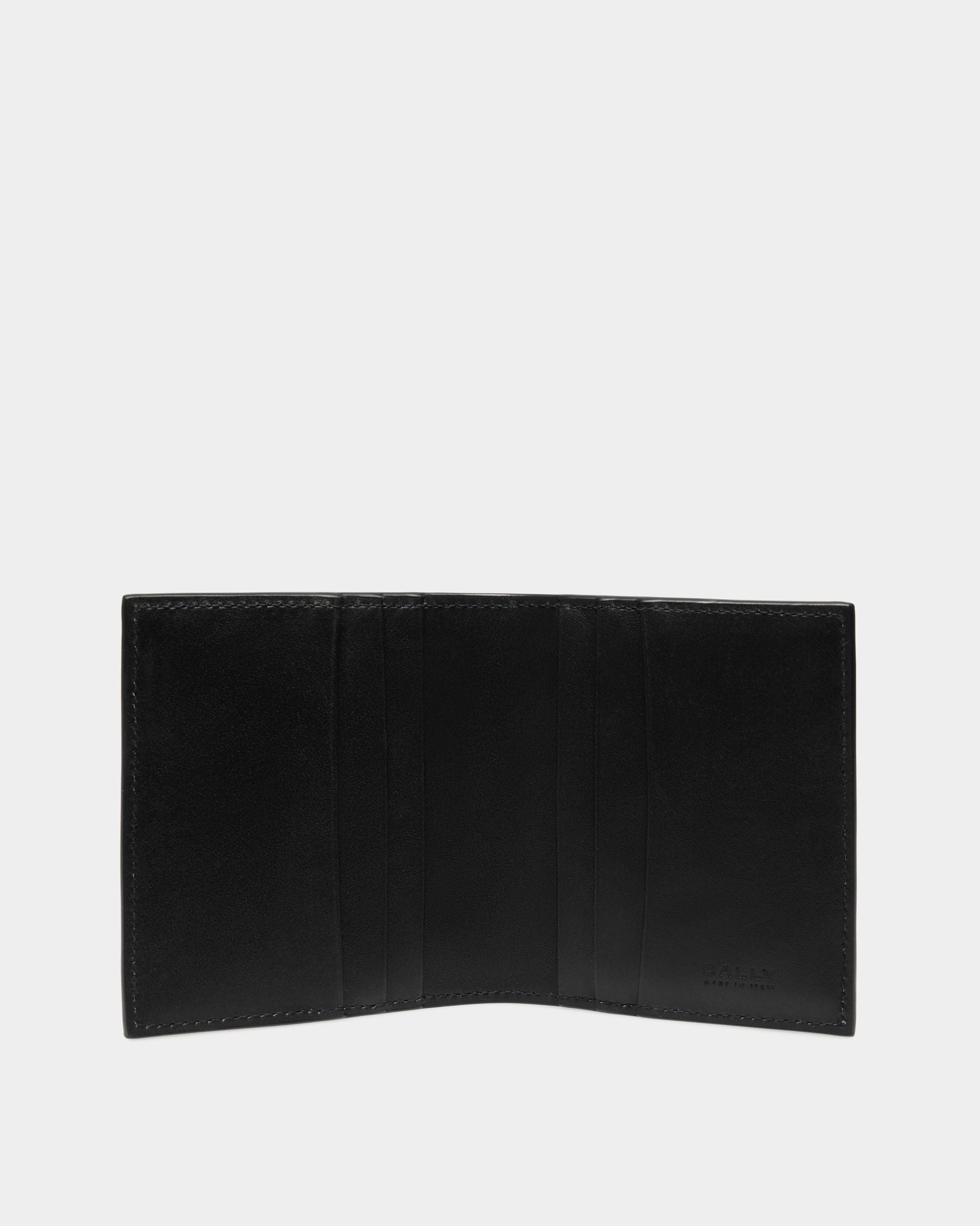 Deco Bifold Wallet in Black Leather - Men's - Bally - 03