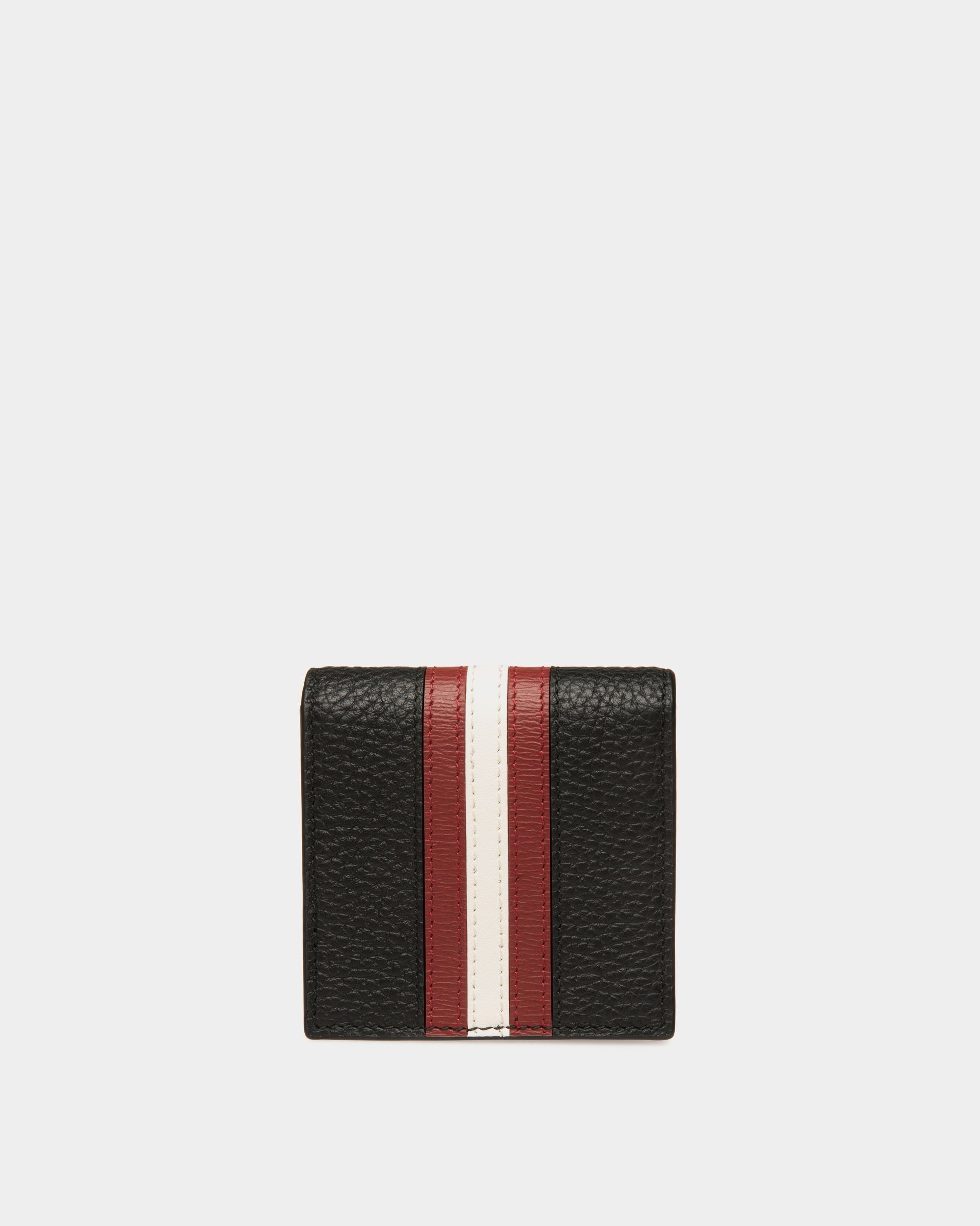 Ribbon Coin Case in Black Leather - Men's - Bally - 02