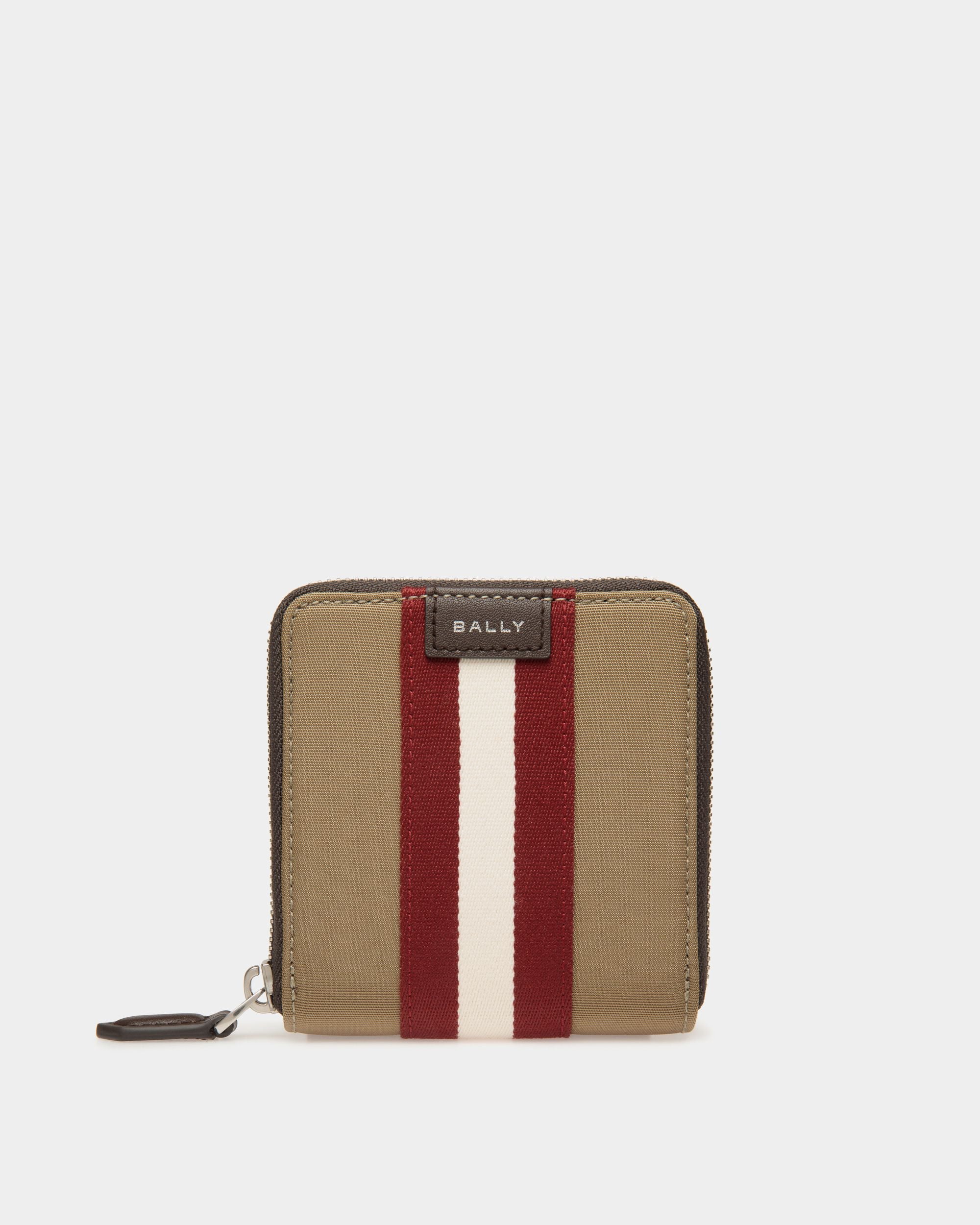 Code Bifold Wallet in Camel Nylon - Men's - Bally - 01