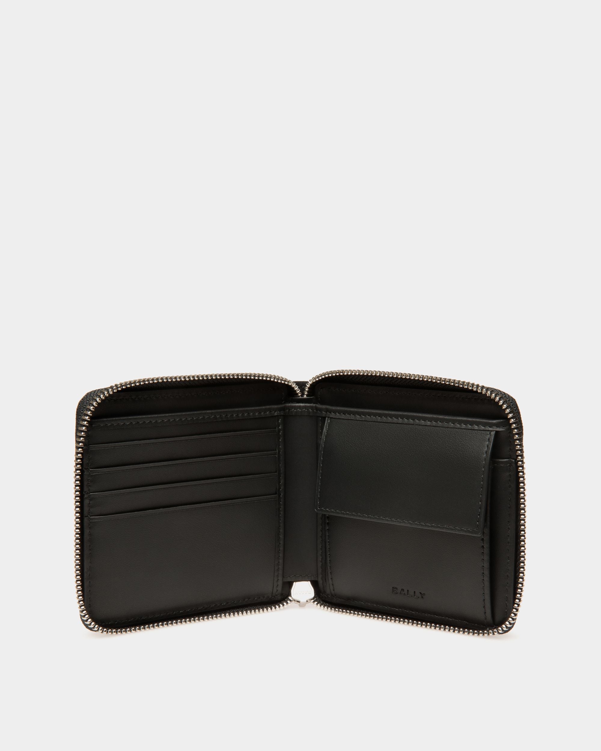 Code Bifold Wallet in Black Nylon - Men's - Bally - 03