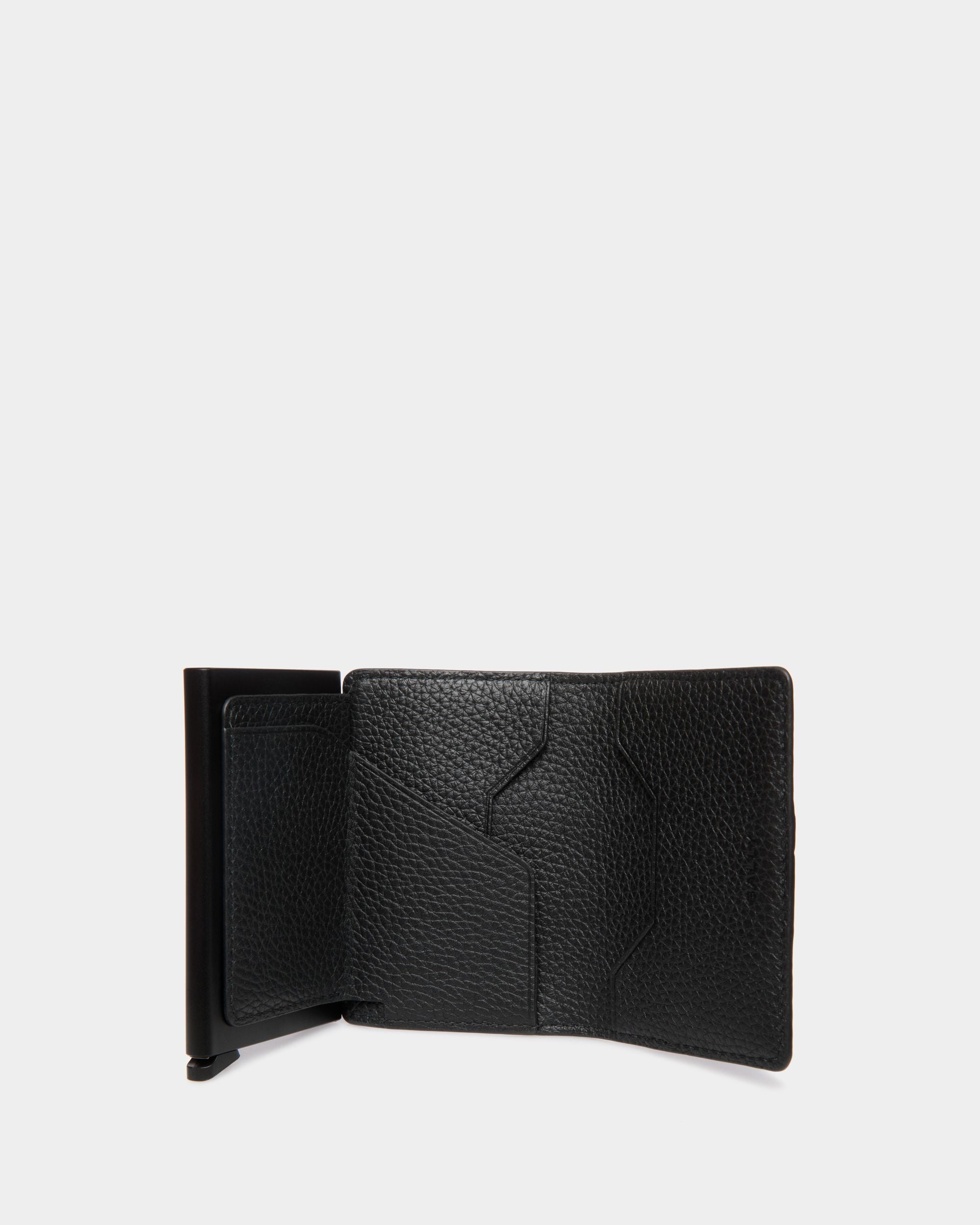 Ribbon Smart Wallet in Black Leather - Men's - Bally - 03