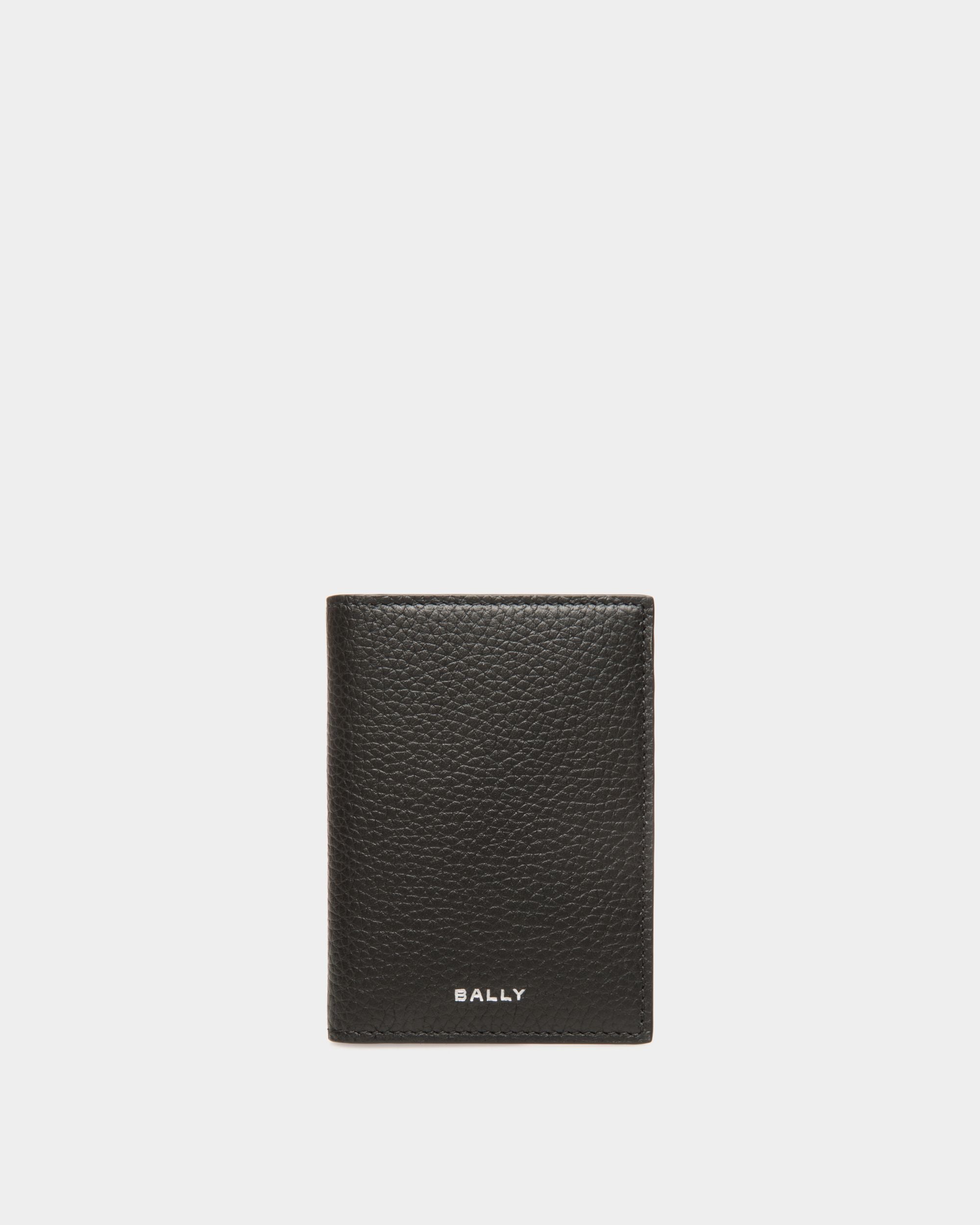 Oeden Bifold Wallet in Black Leather - Men's - Bally - 01