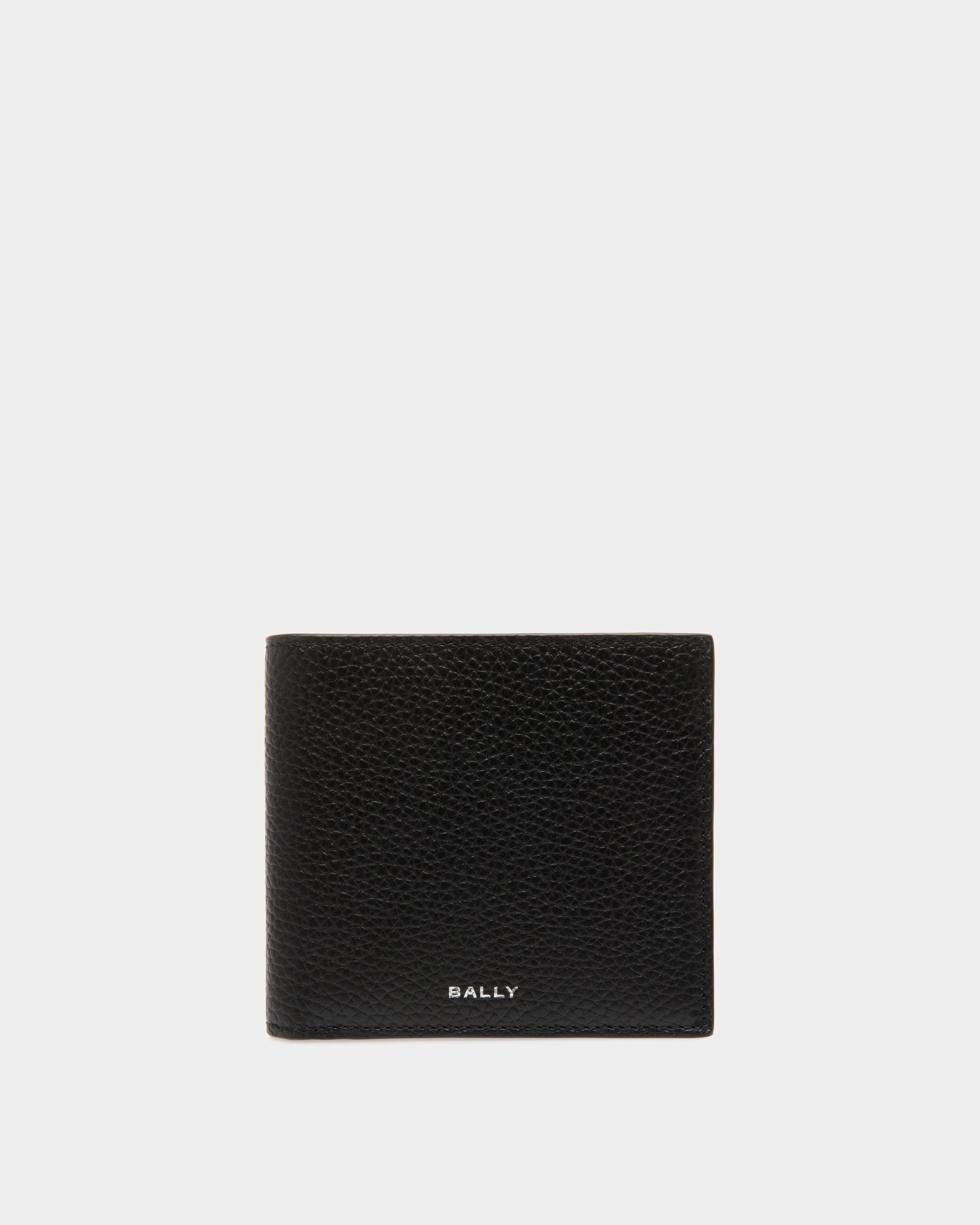 Oeden Bifold Wallet in Black Leather - Men's - Bally - 01