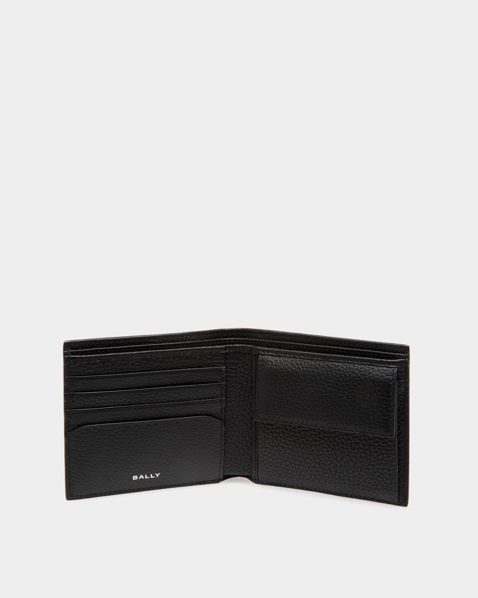 Oeden Bifold Wallet in Black Leather - Men's - Bally - 03