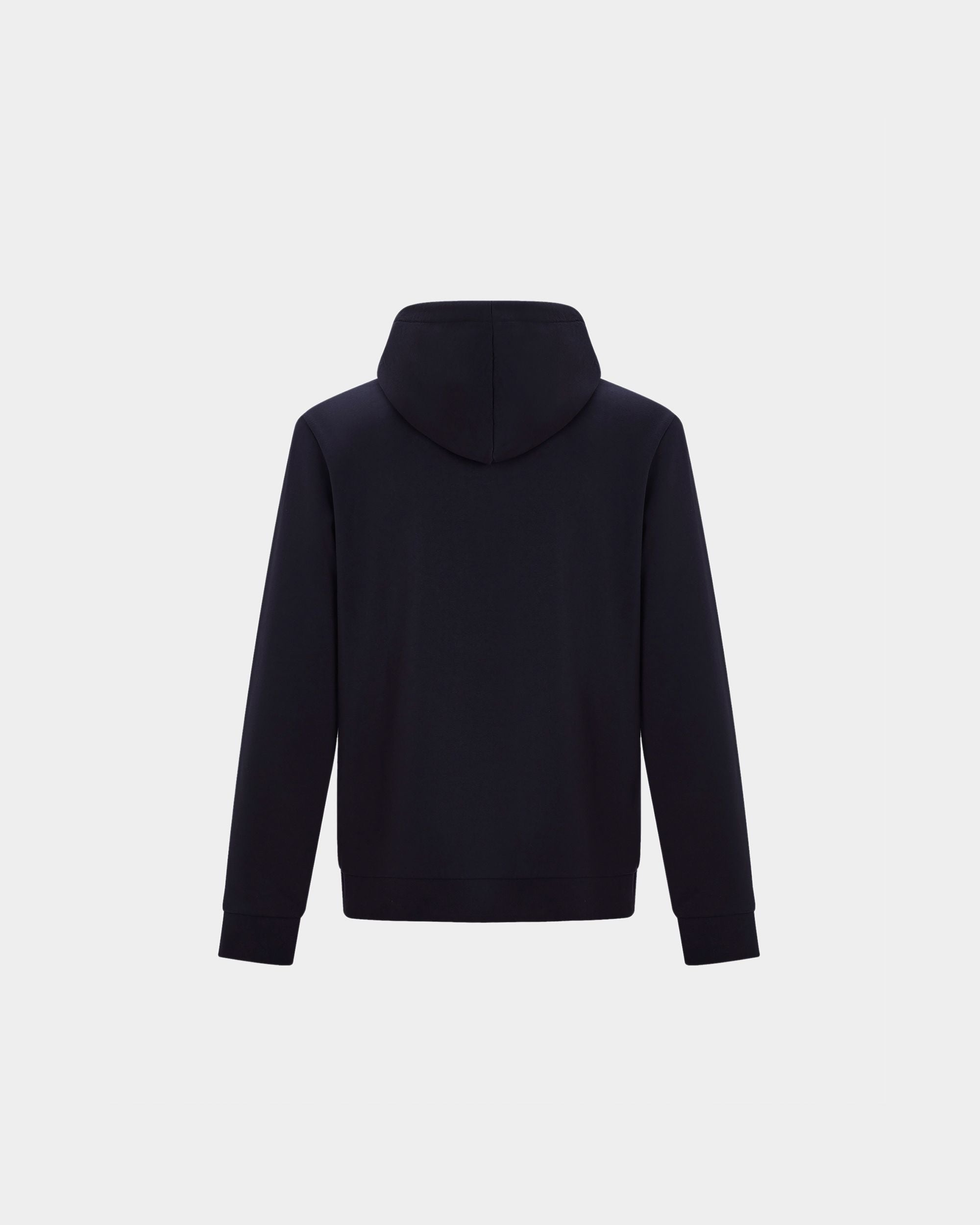 Men's Blue Hooded Sweatshirt - Men's - Bally - 05