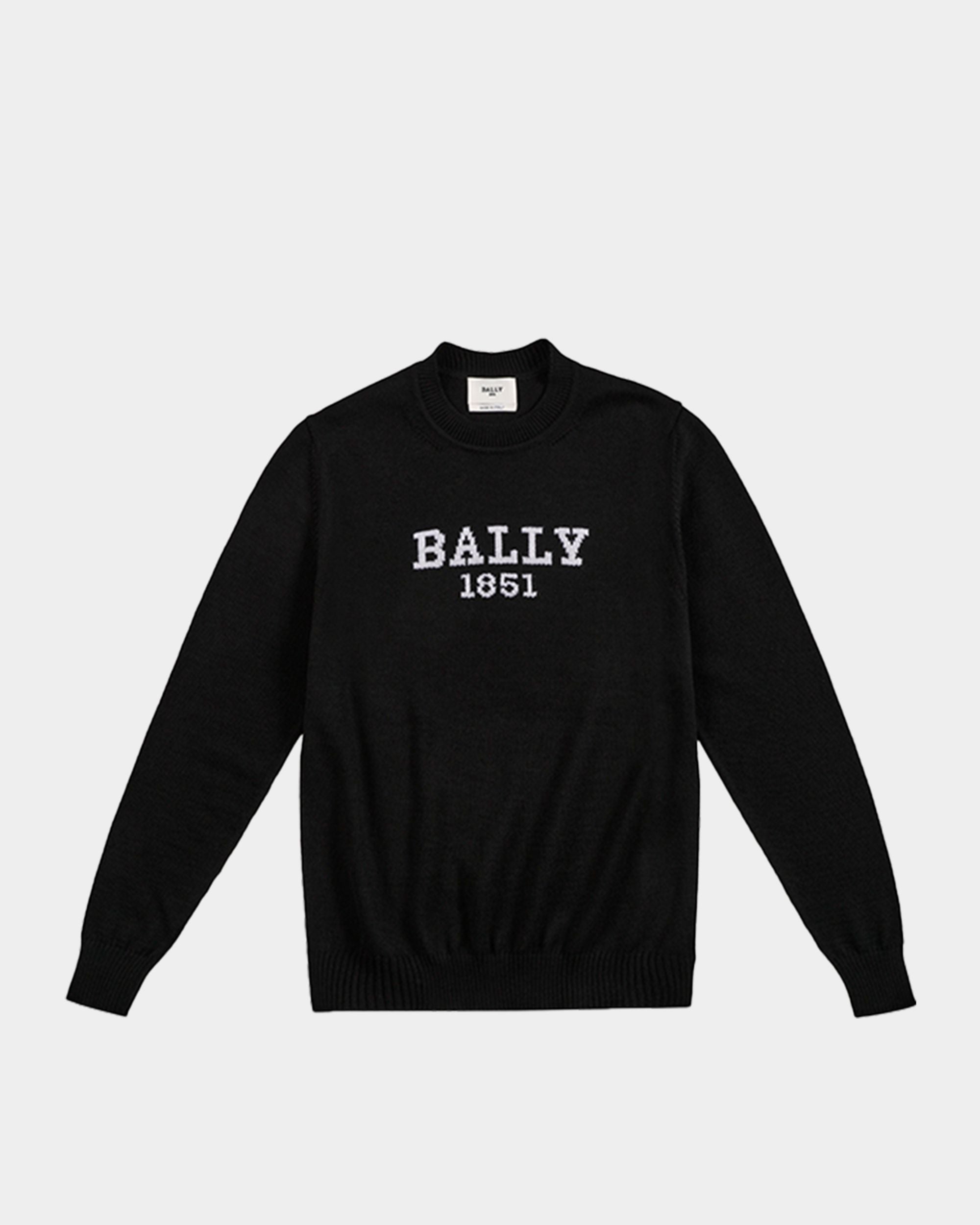 Sweater in Black Wool - Men's - Bally - 01