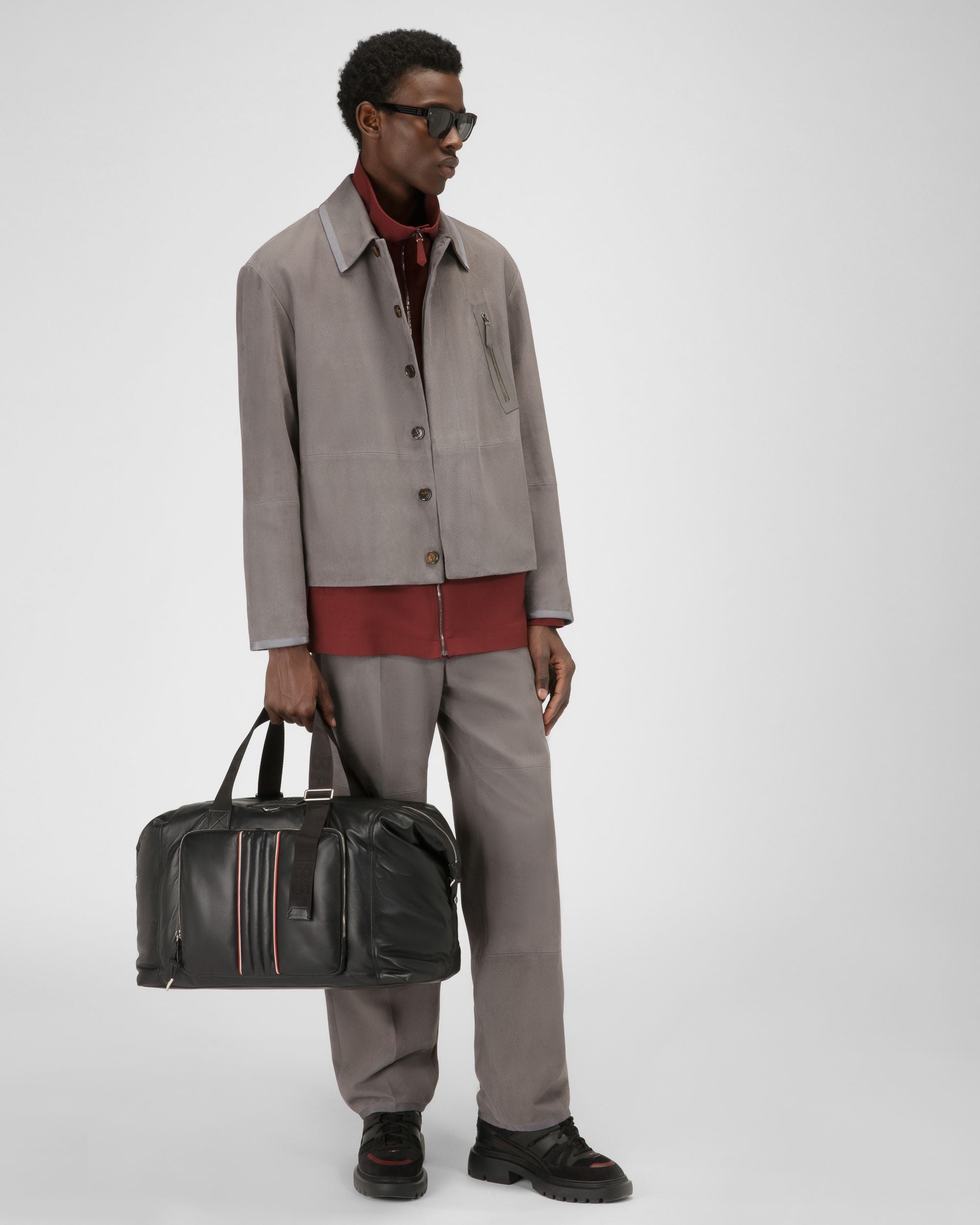 Wool Bomber Jacket In Heritage Red - Men's - Bally - 05