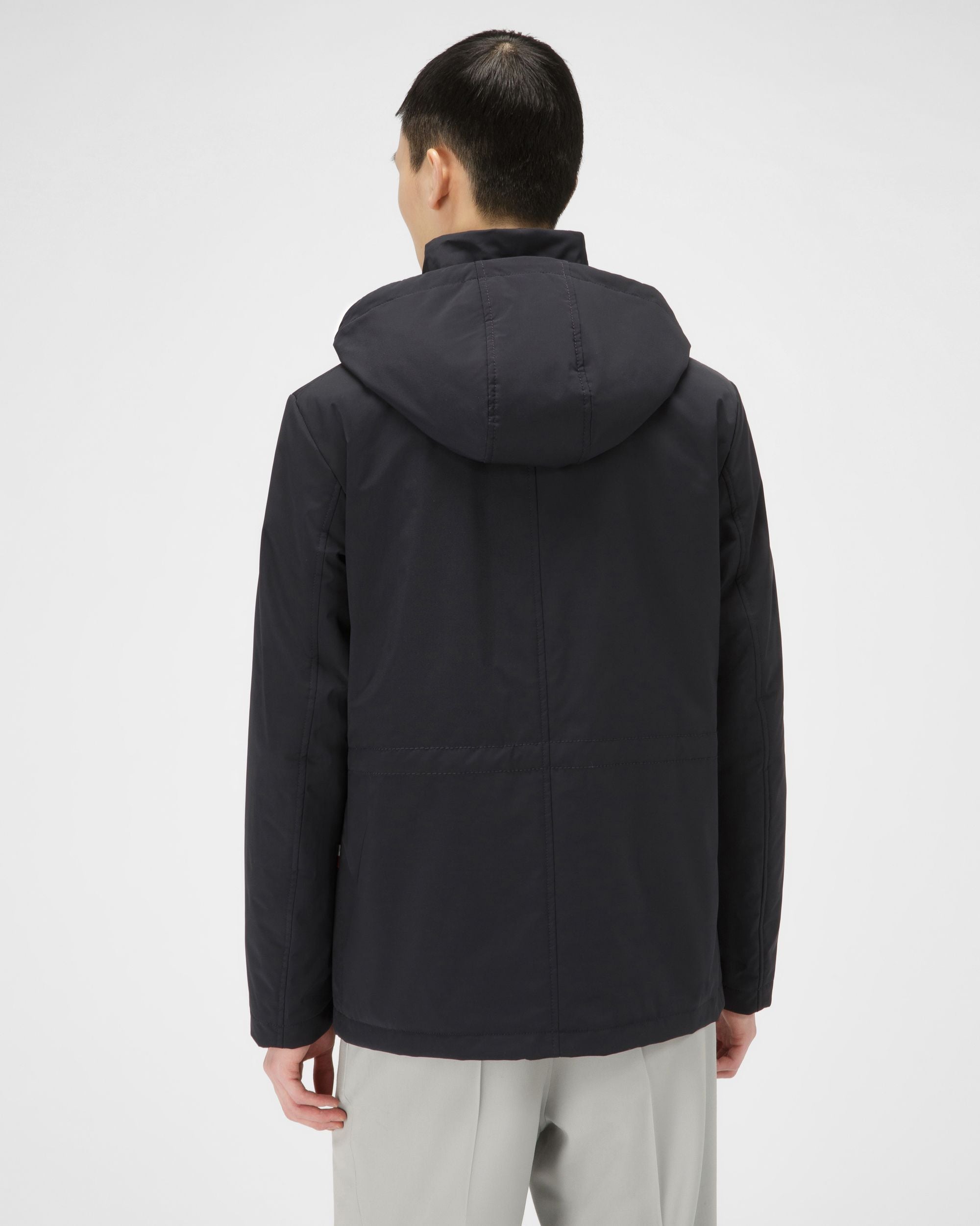 Polyester Coat In Navy - Men's - Bally - 03