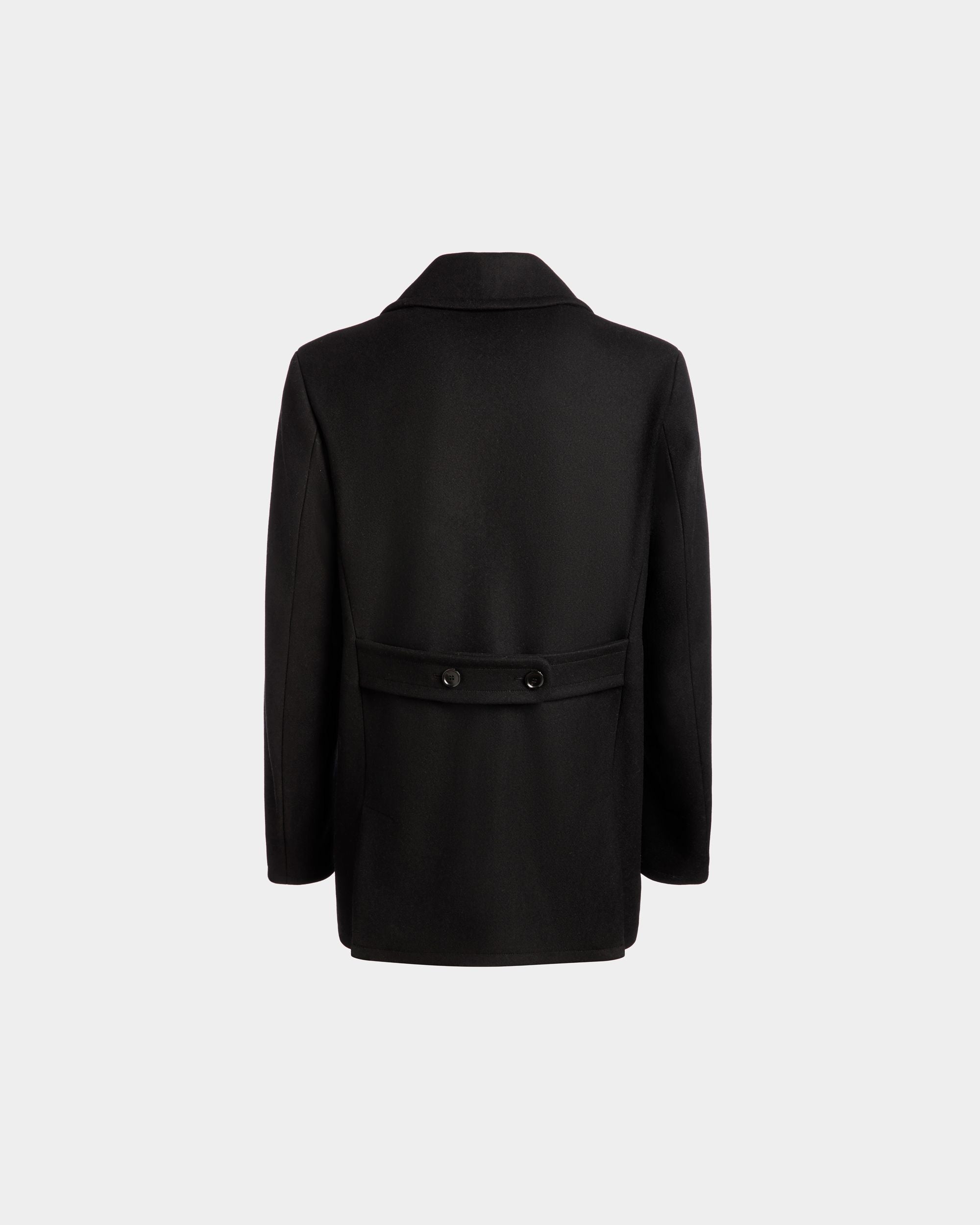Adrien Brody Travel Collection Peacot In Black Wool Blend - Men's - Bally - 09