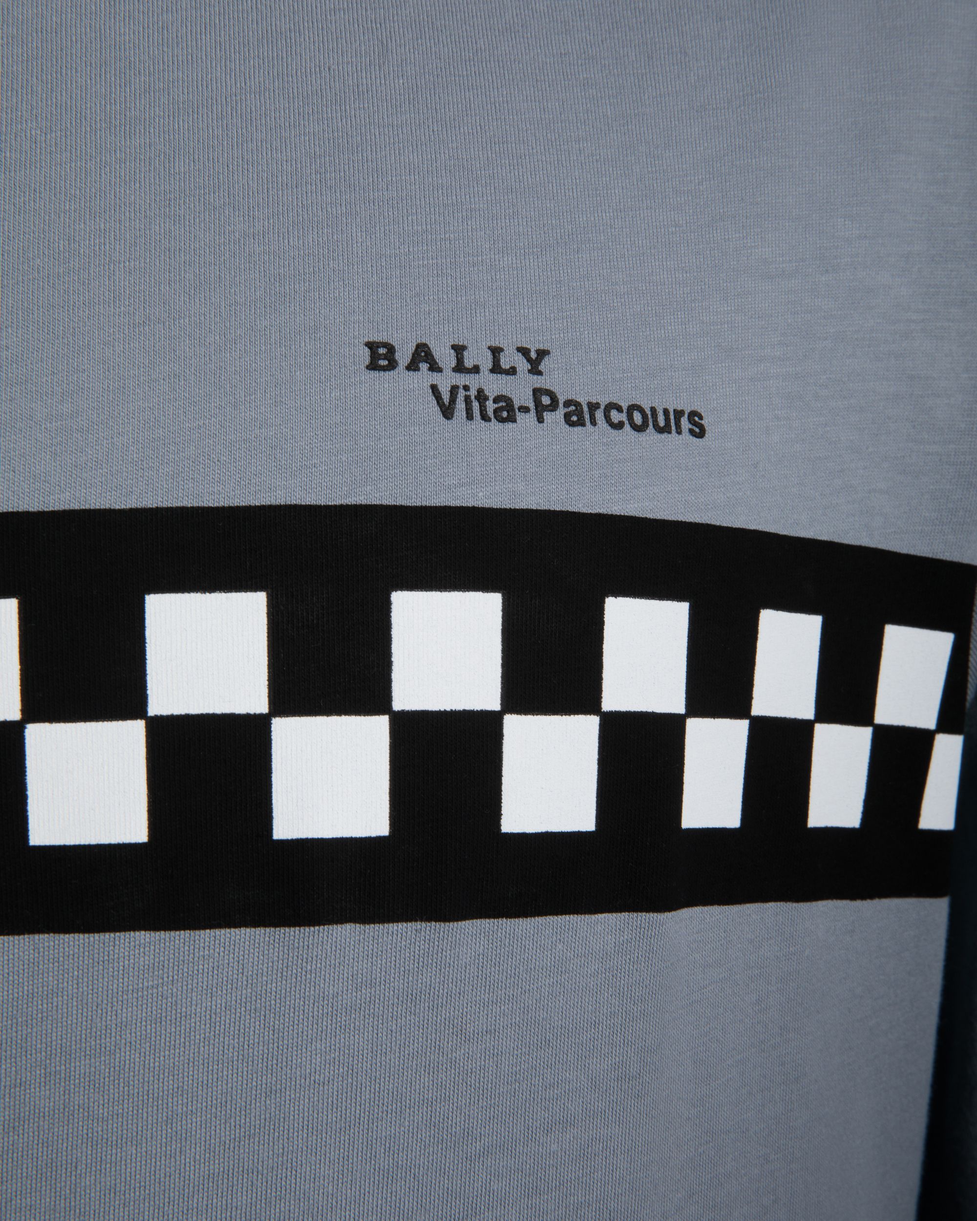T-Shirt in Grey Knit Cotton - Men's - Bally - 02