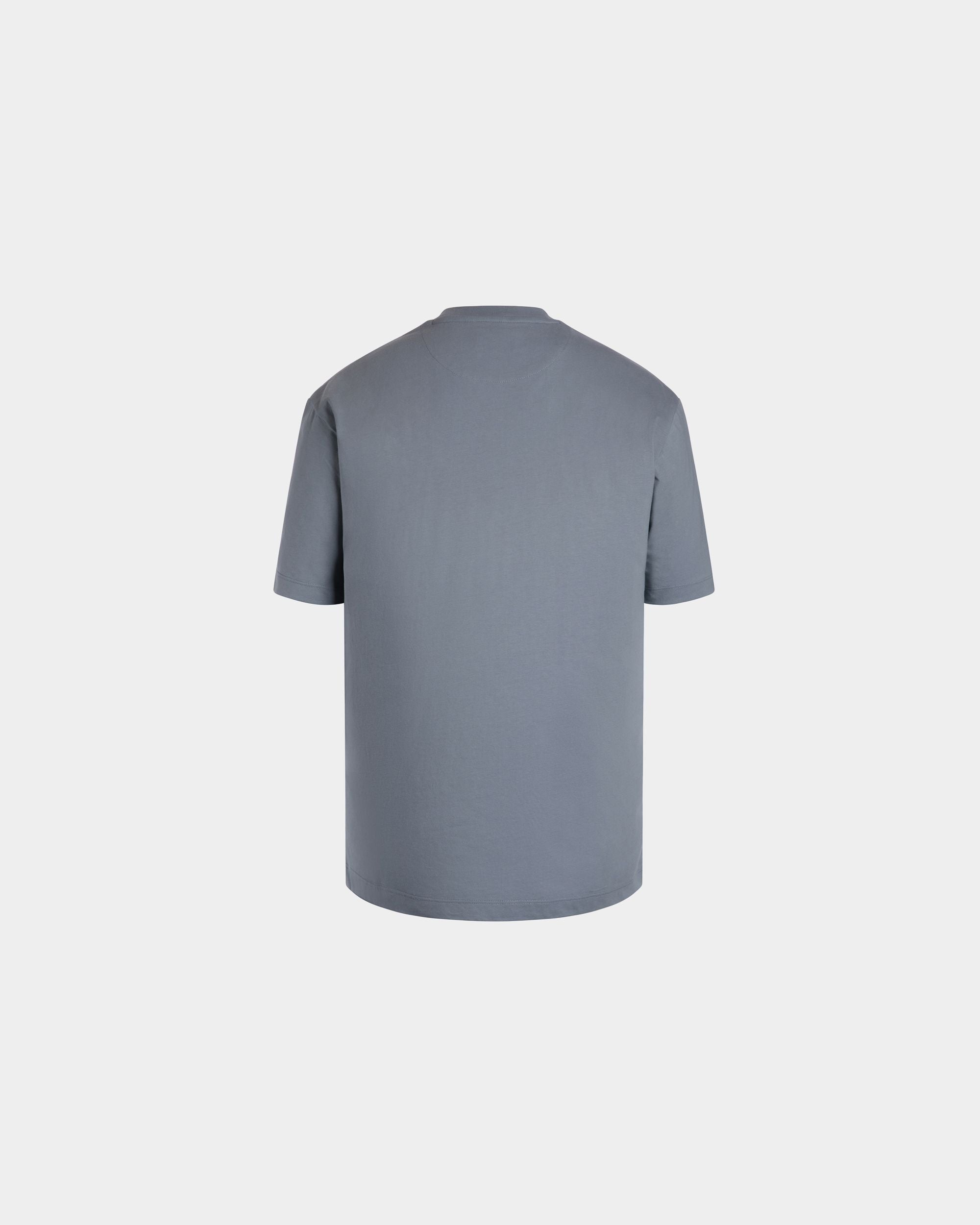 T-Shirt in Grey Knit Cotton - Men's - Bally - 03