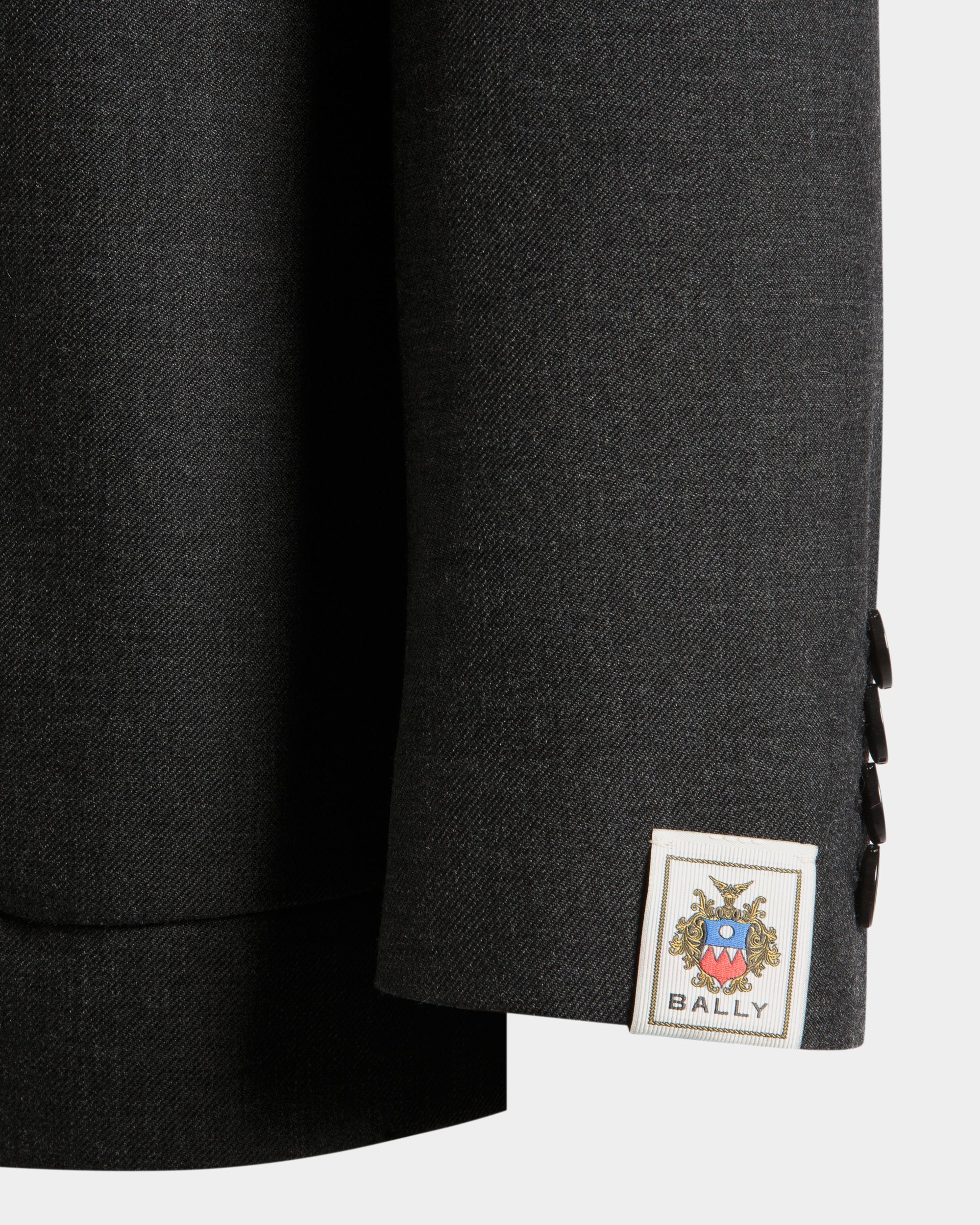 Blazer In Dark Grey Wool Blend - Men's - Bally - 02