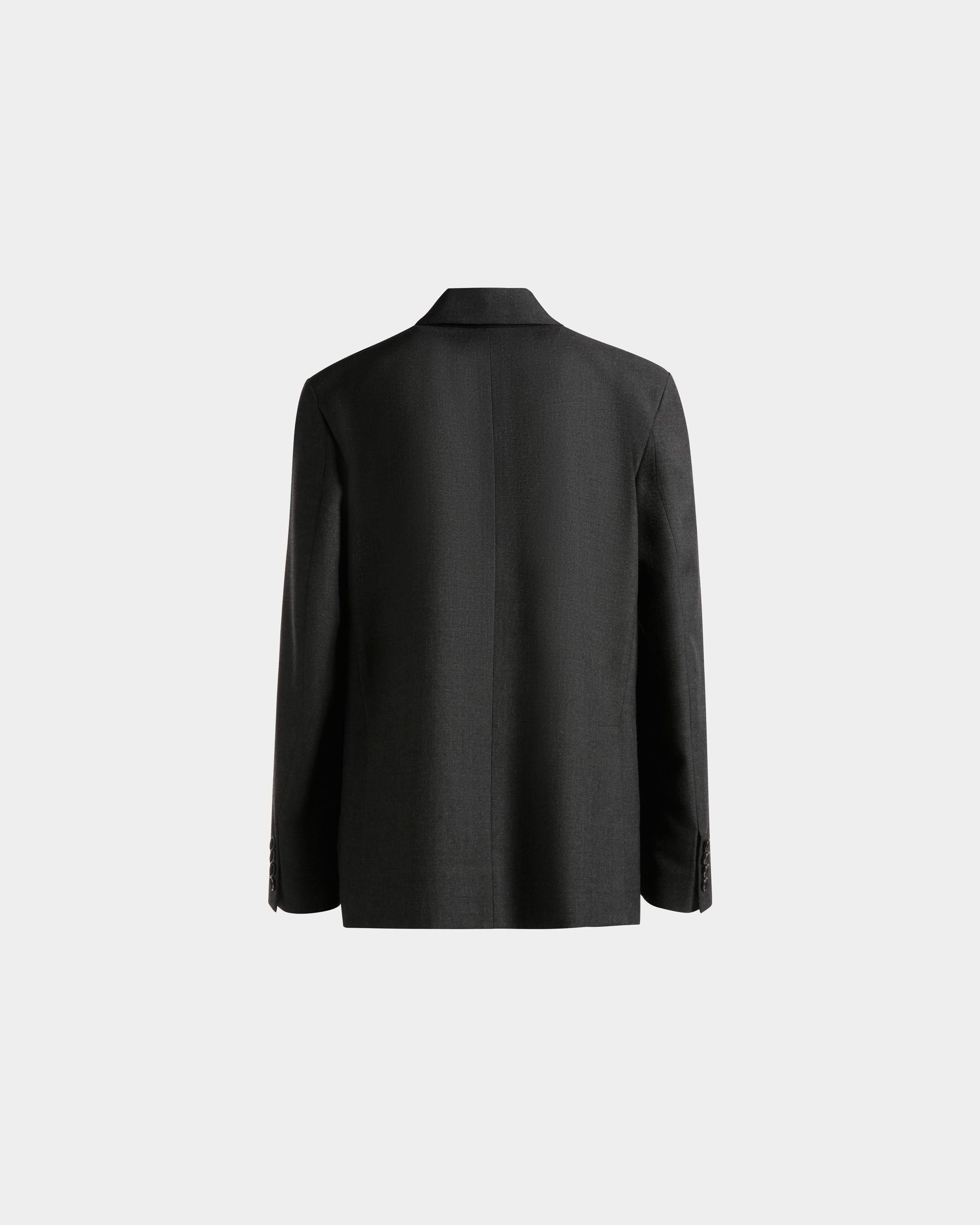 Blazer In Dark Grey Wool Blend - Men's - Bally - 03
