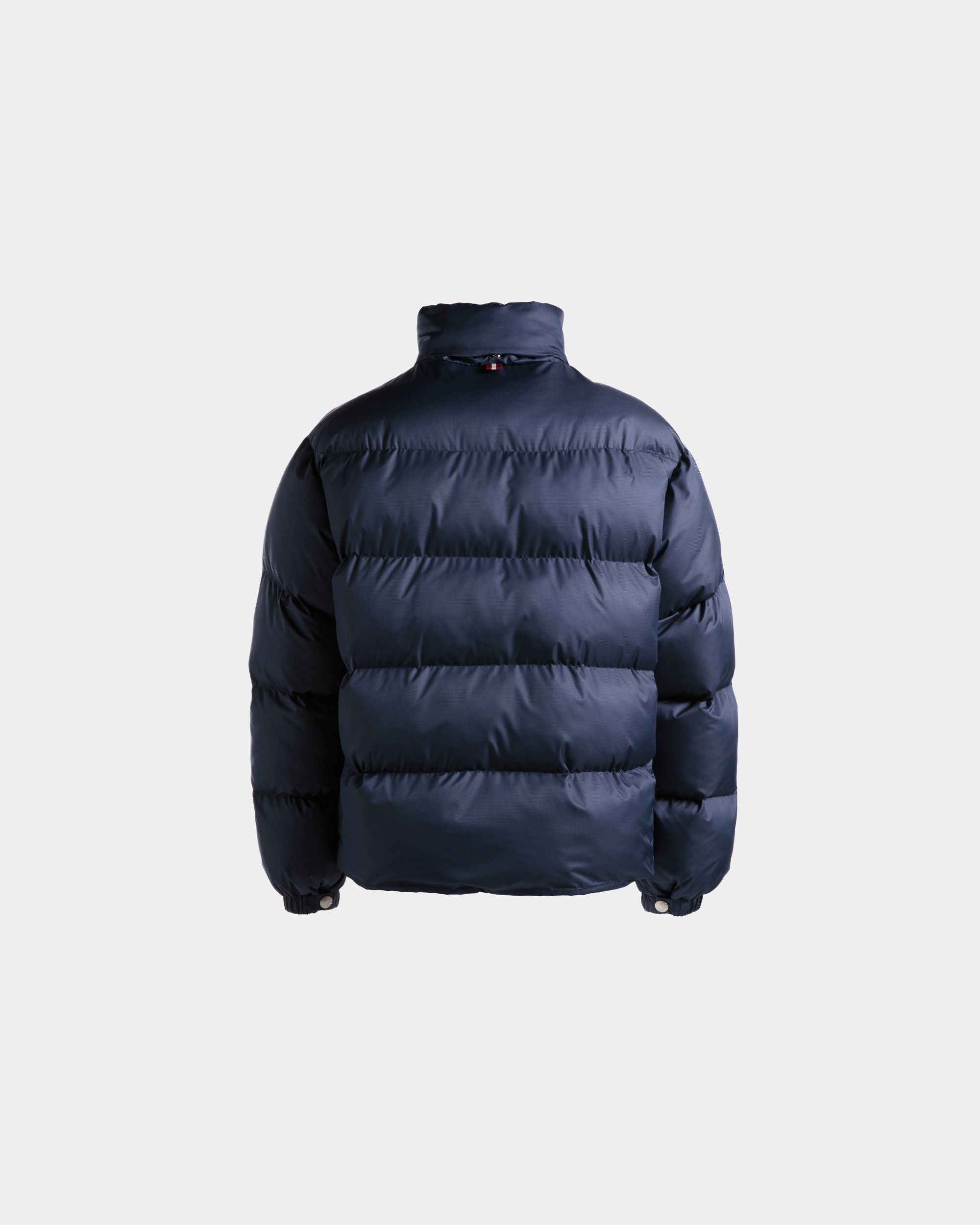 Puffer Jacket in Navy Blue Nylon - Men's - Bally - 08