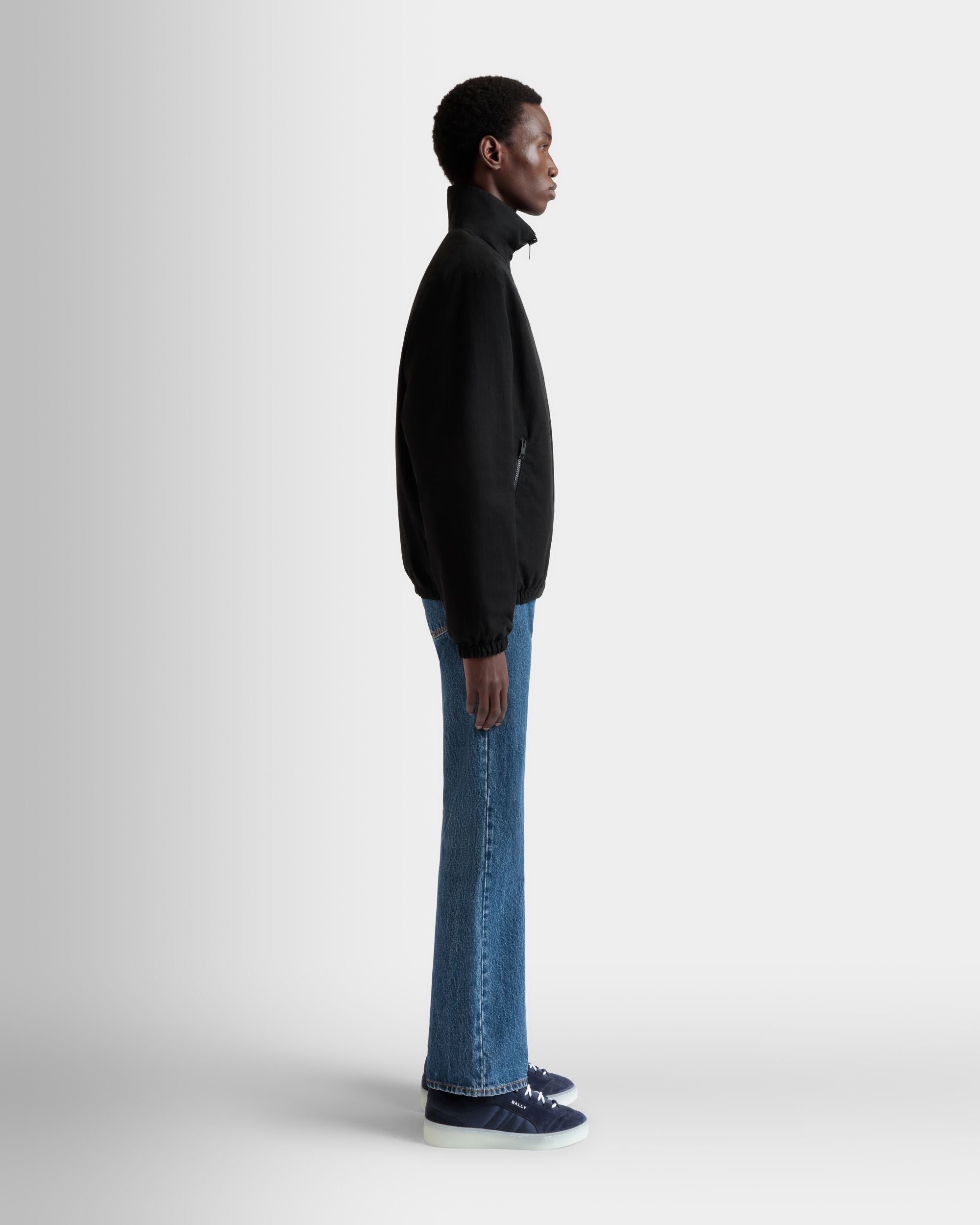 Reversible Bomber in a Black Cotton Blend - Men's - Bally - 05