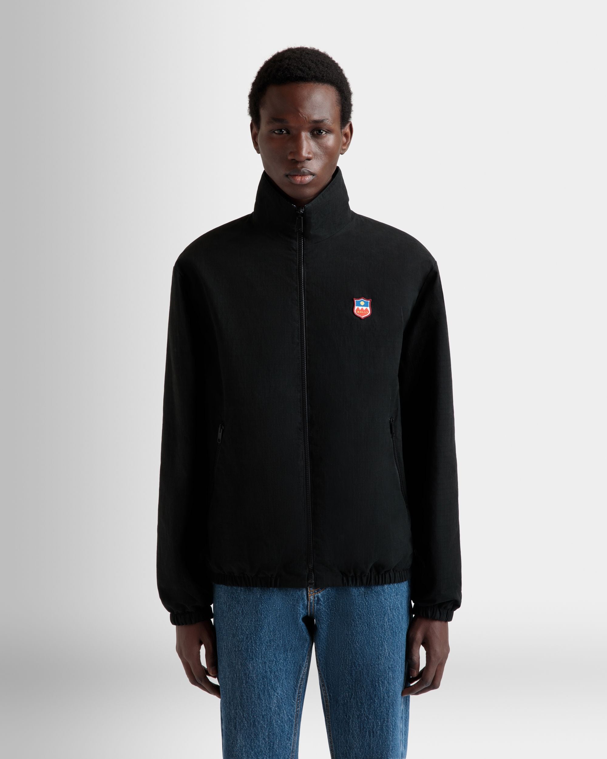 Reversible Bomber in a Black Cotton Blend - Men's - Bally - 08