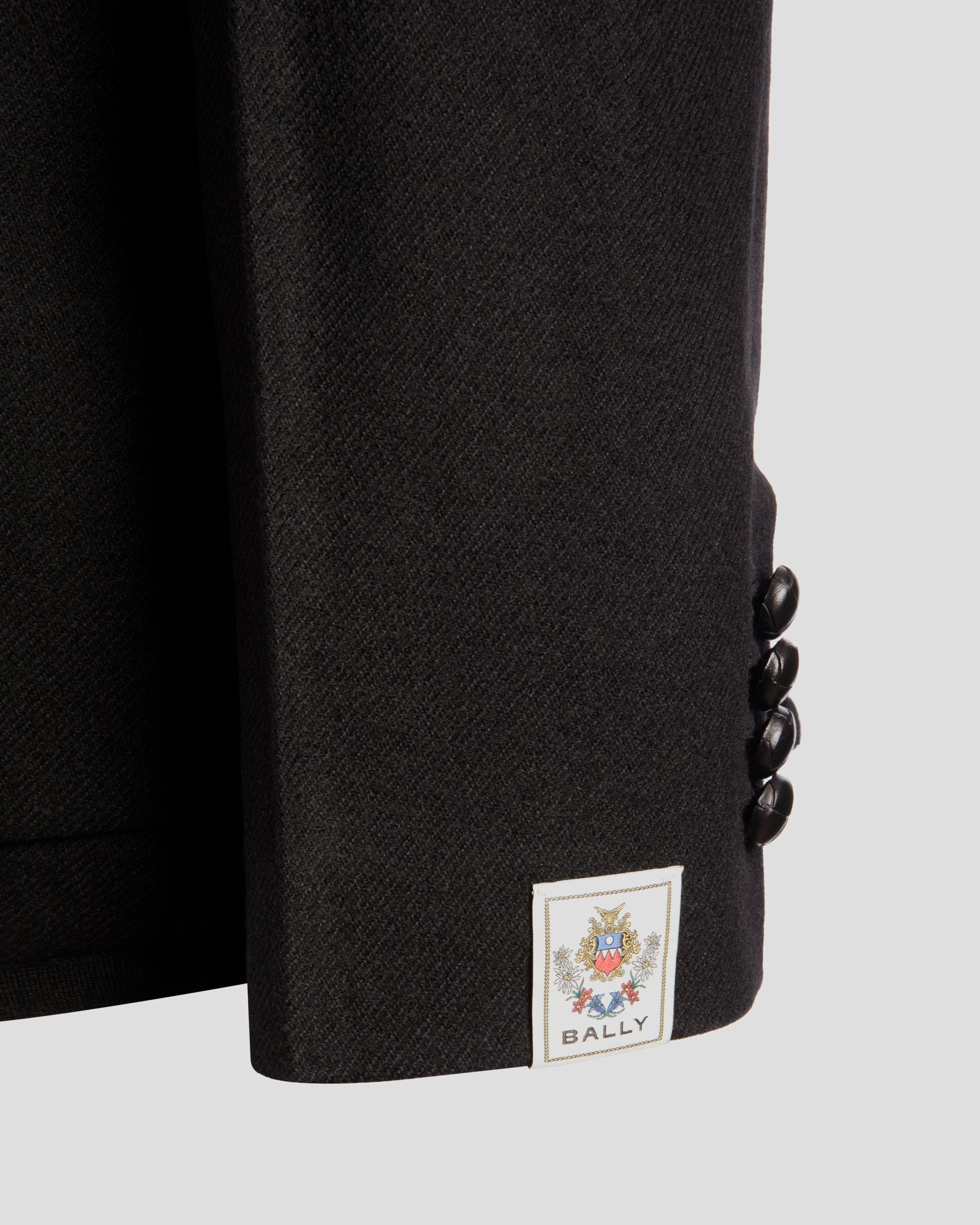 Winter Capsule Blazer in a Black Wool Blend - Men's - Bally - 06