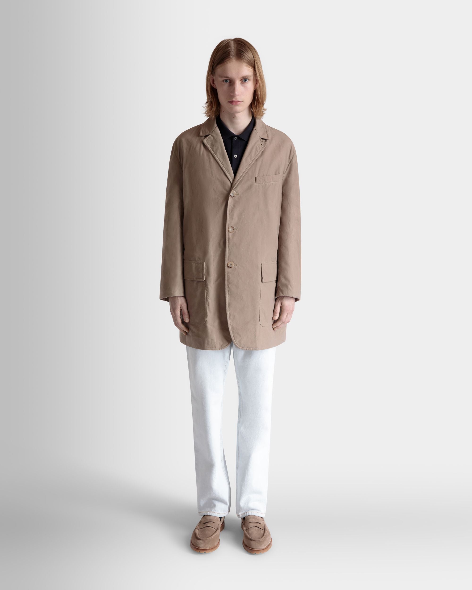 Car Coat in Beige Cotton - Men's - Bally - 02