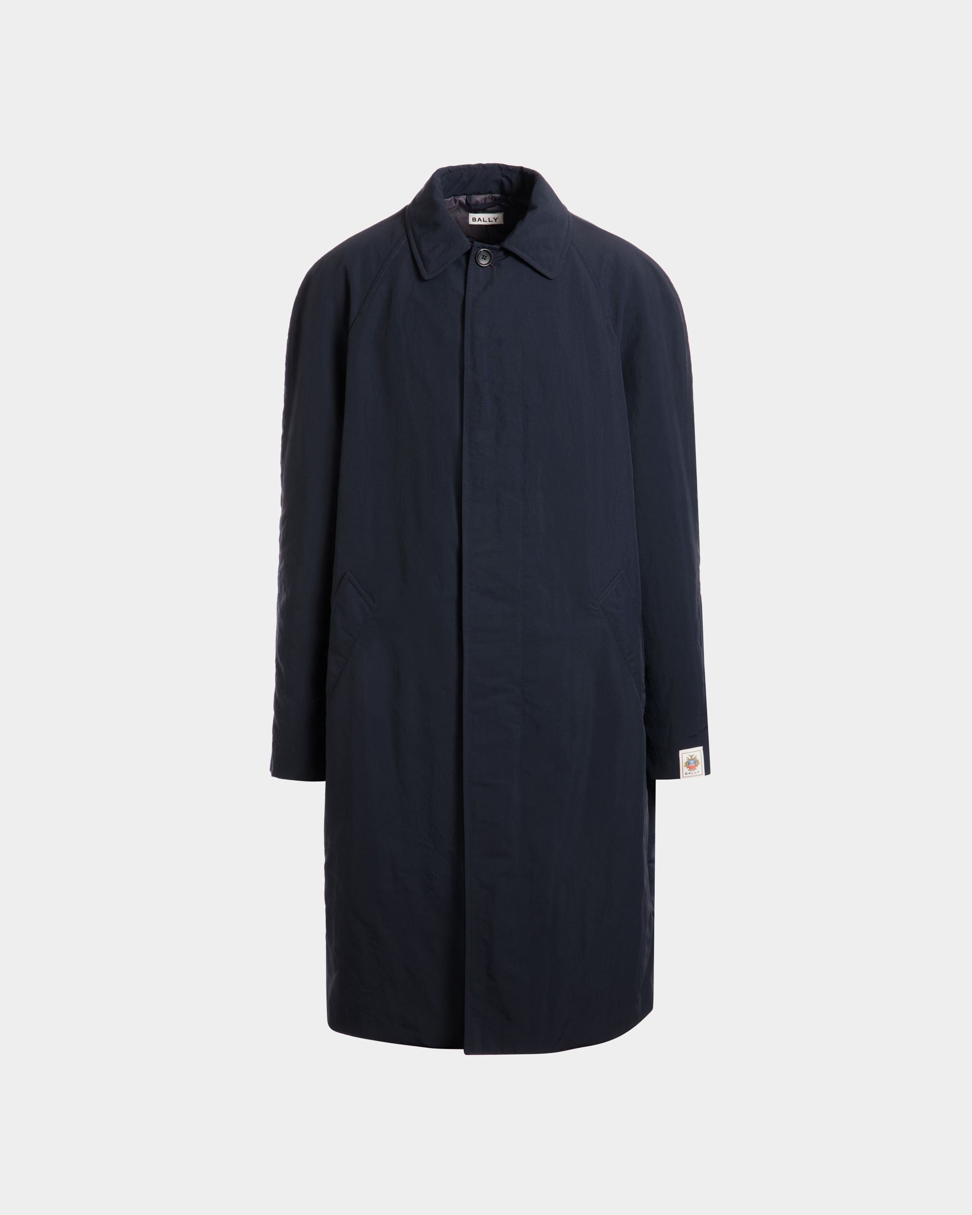 Trench in Navy Blue Nylon - Men's - Bally - 01