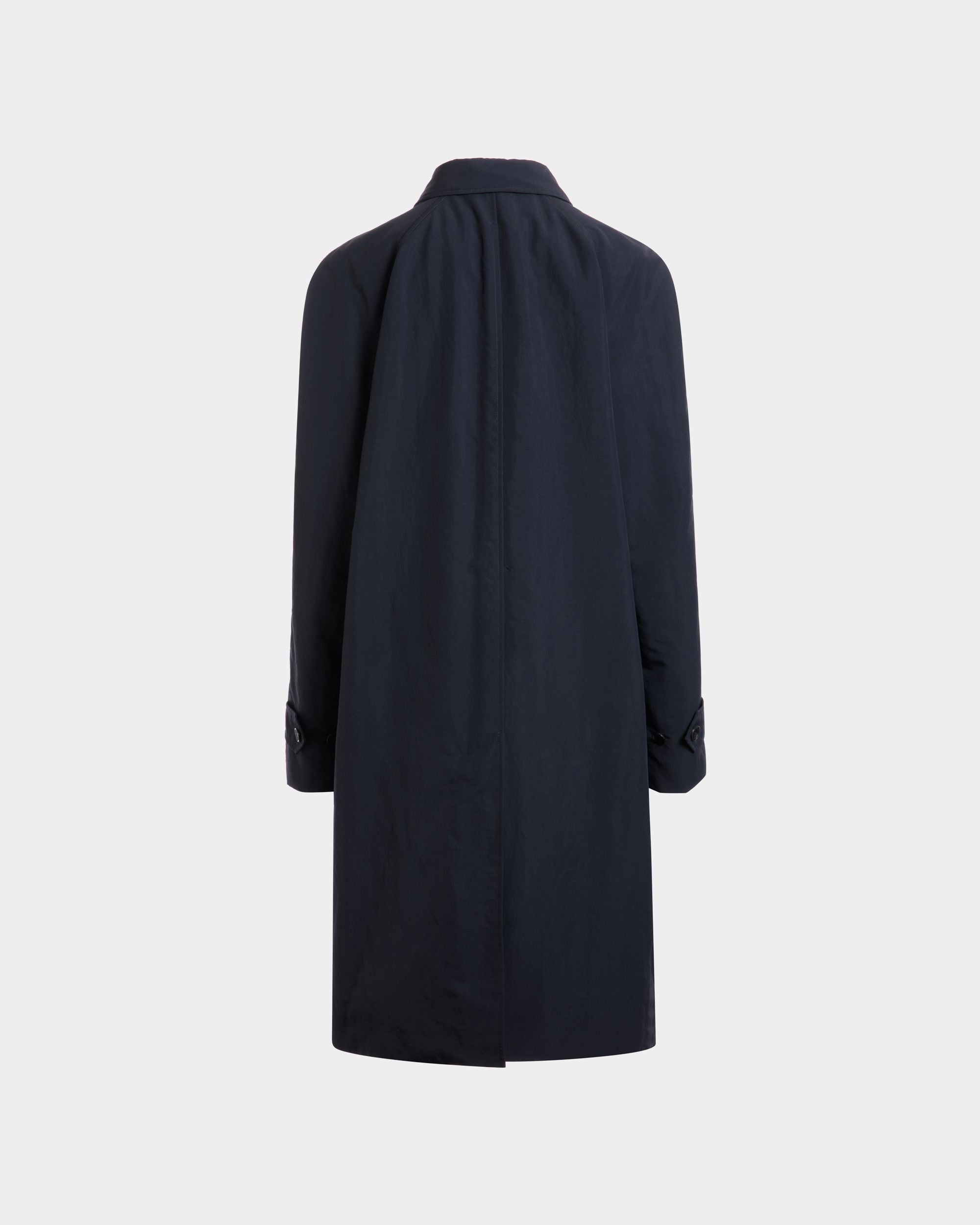 Trench in Navy Blue Nylon - Men's - Bally - 07