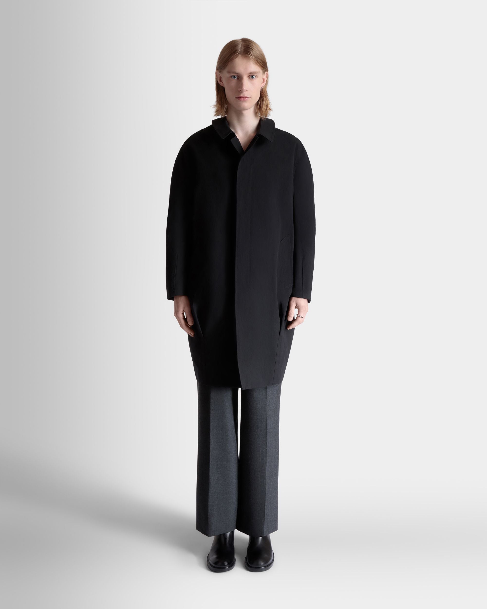 Coat in Black Polyester - Men's - Bally - 02