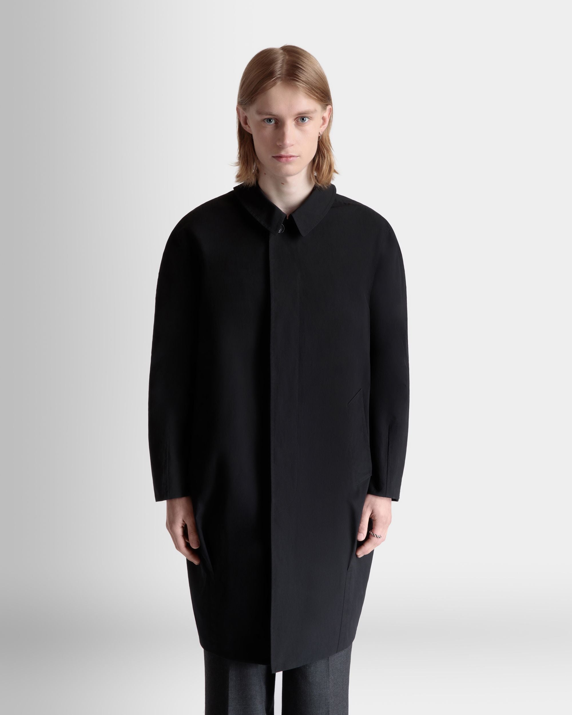 Coat in Black Polyester - Men's - Bally - 08