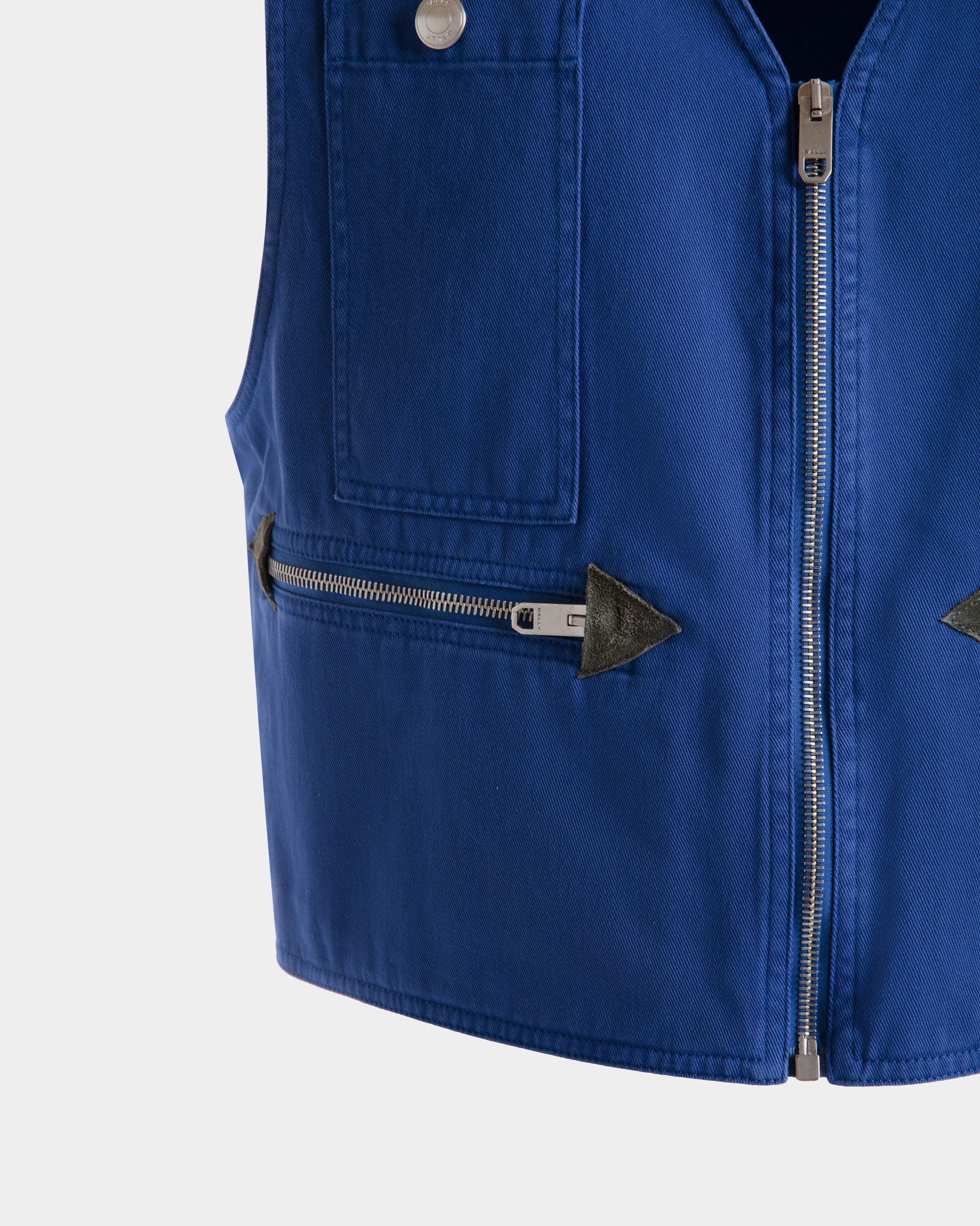 Vest in Blue Cotton - Men's - Bally - 02