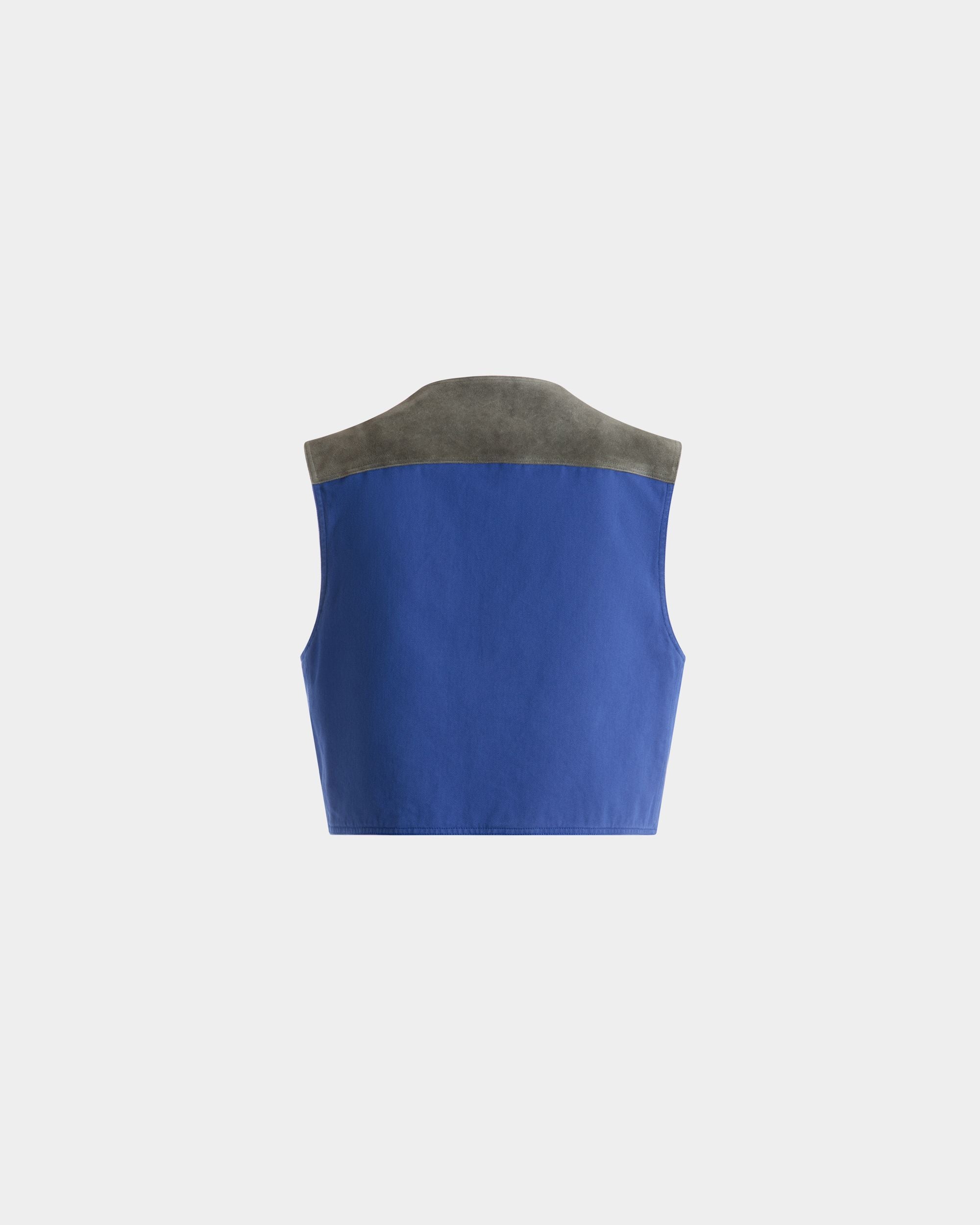 Vest in Blue Cotton - Men's - Bally - 03