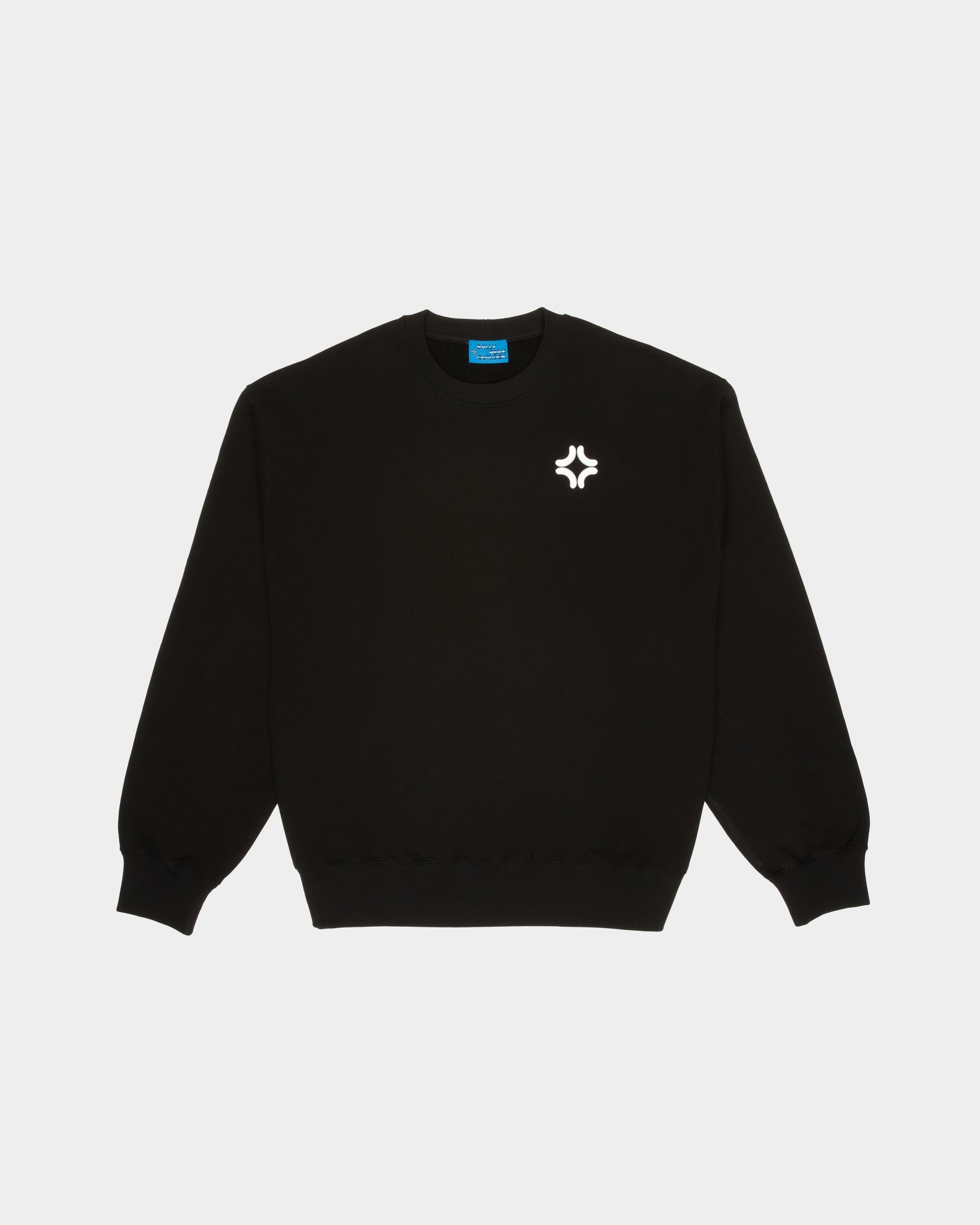 Organic Cotton Crewneck In Black - Men's - Bally - 01