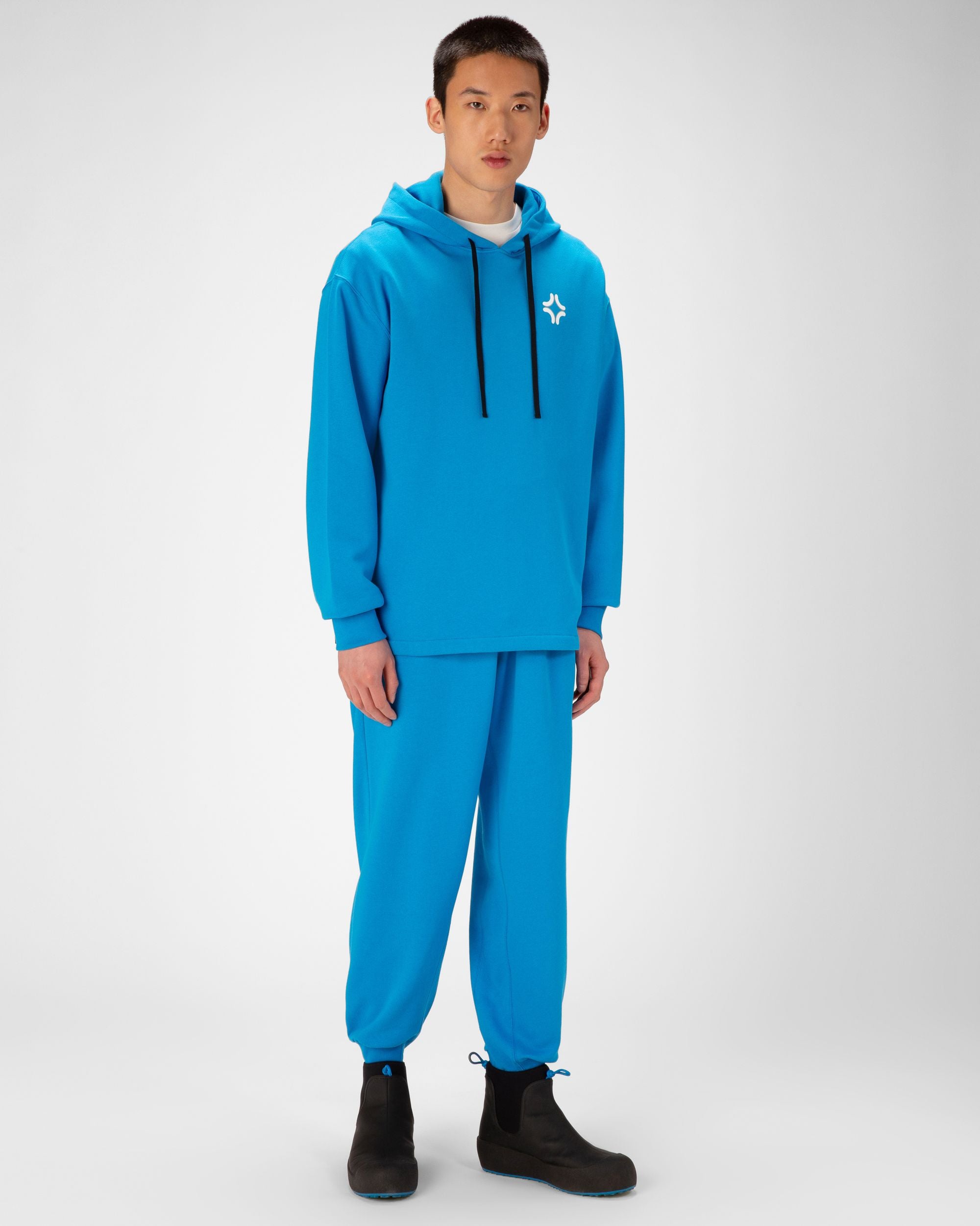 Organic Cotton Sweatshirt In Blue - Men's - Bally - 05