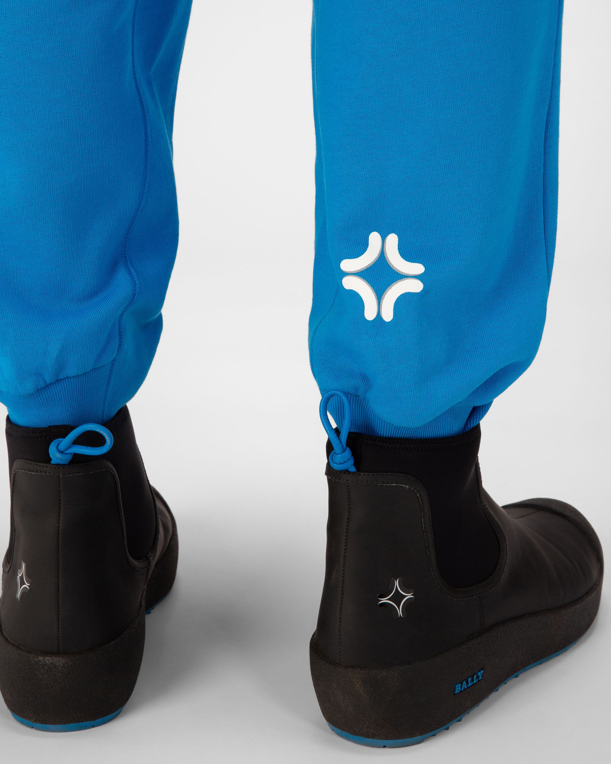 Organic Cotton Joggers In Blue - Men's - Bally - 06