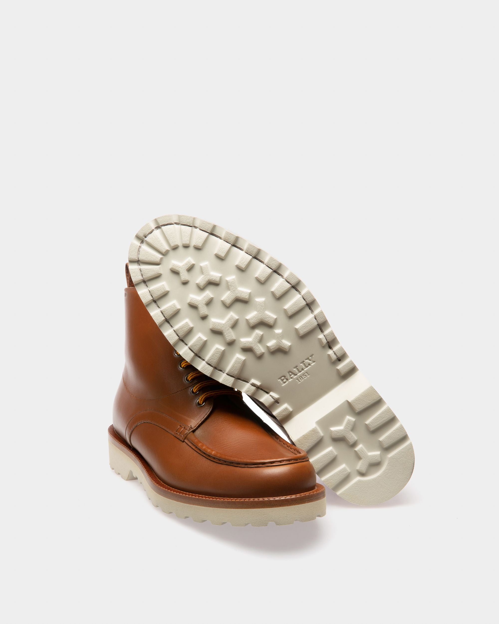 Nobilus Leather Boots In Brown - Men's - Bally - 05