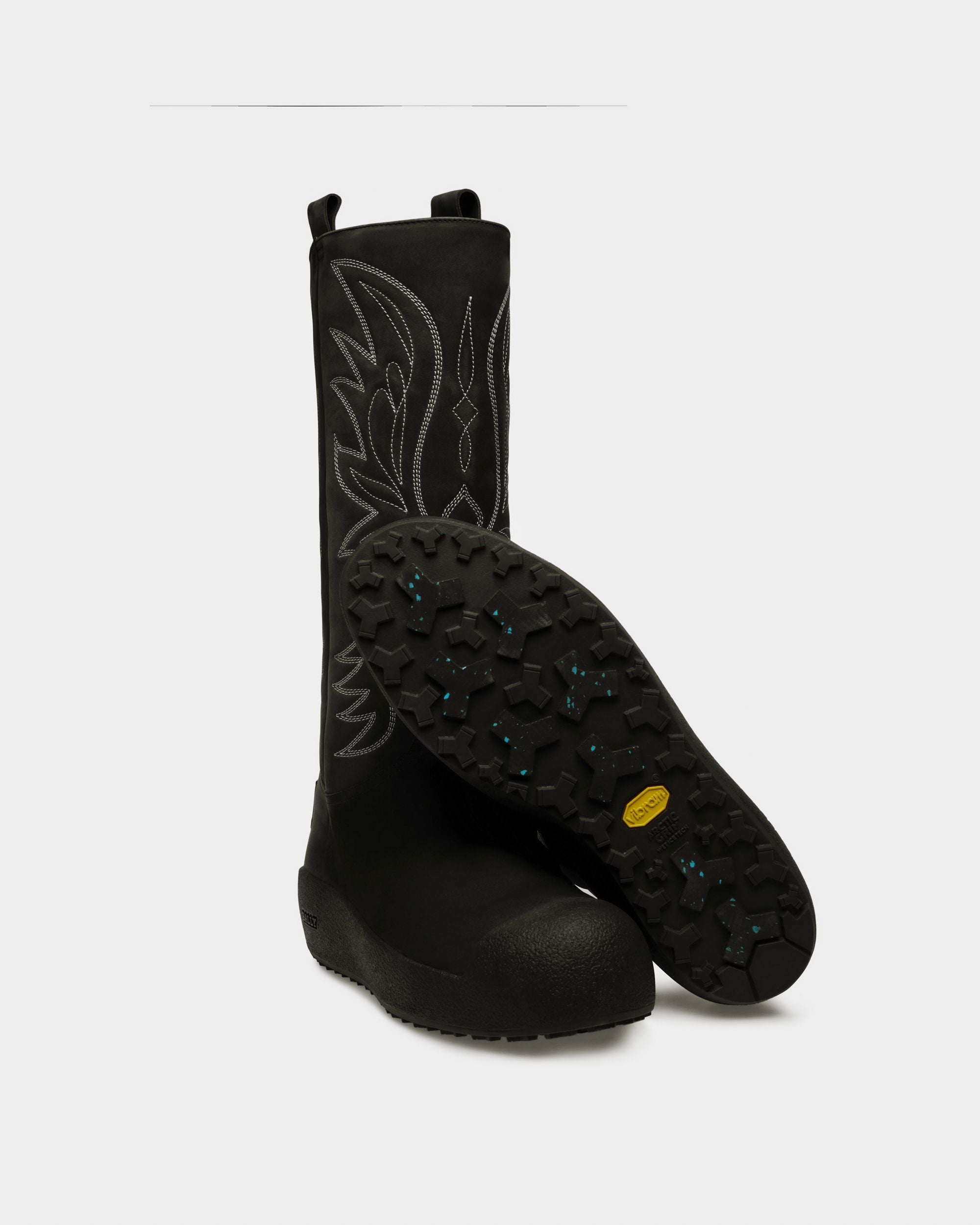 Montana Leather Snow Boots In Black - Men's - Bally - 05