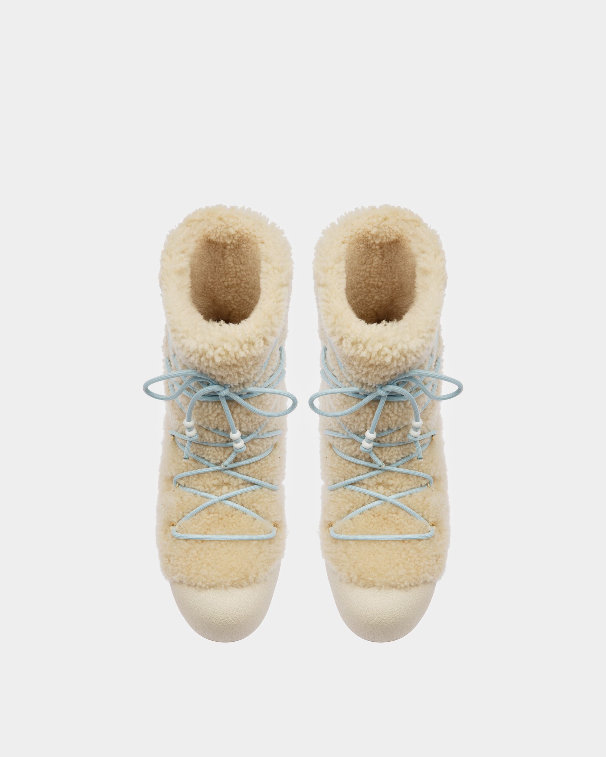 Curling Collection Boot in Natural Shearling - Men's - Bally - 07