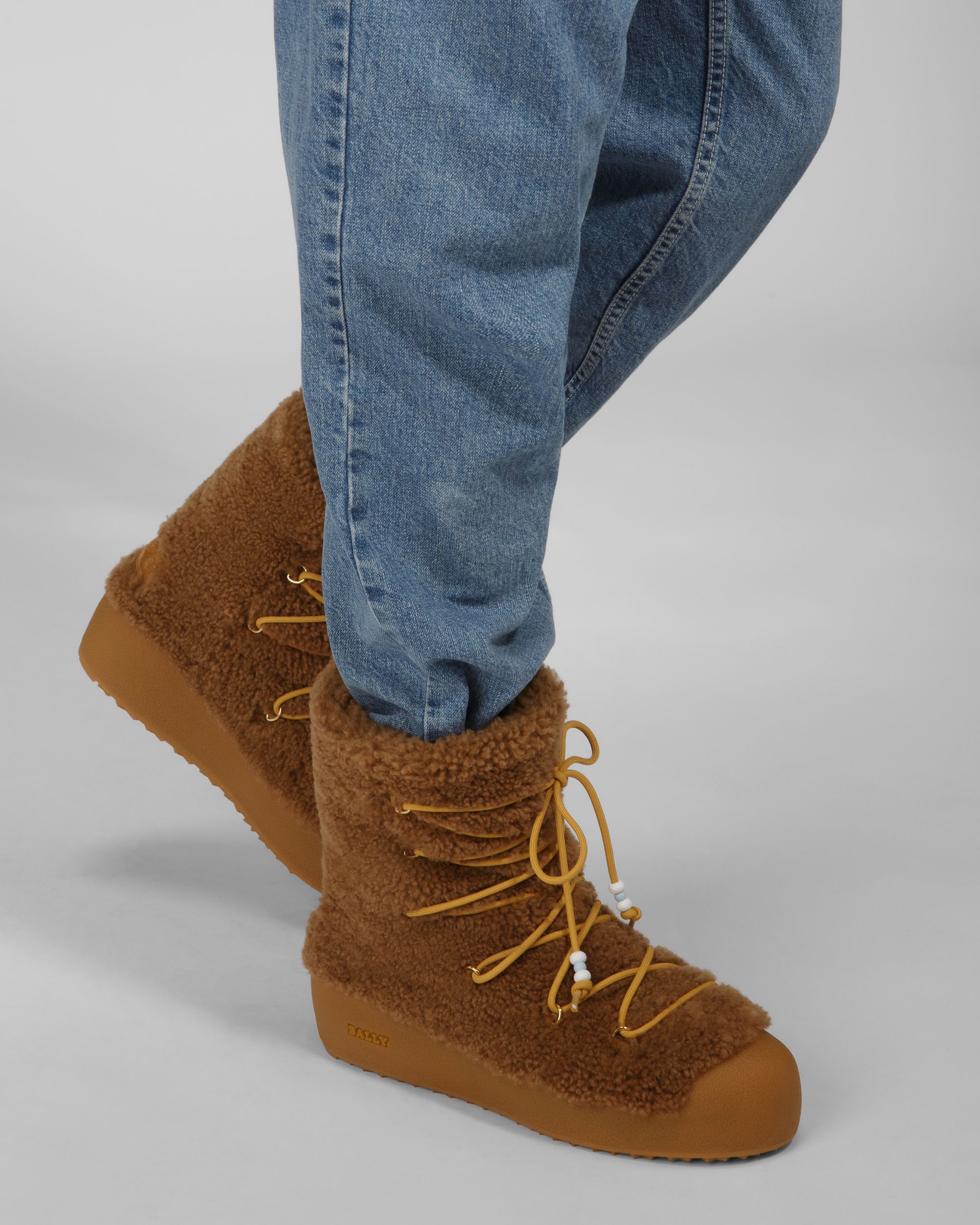 Corviglia Leather Snow Boots In Camel - Men's - Bally - 03