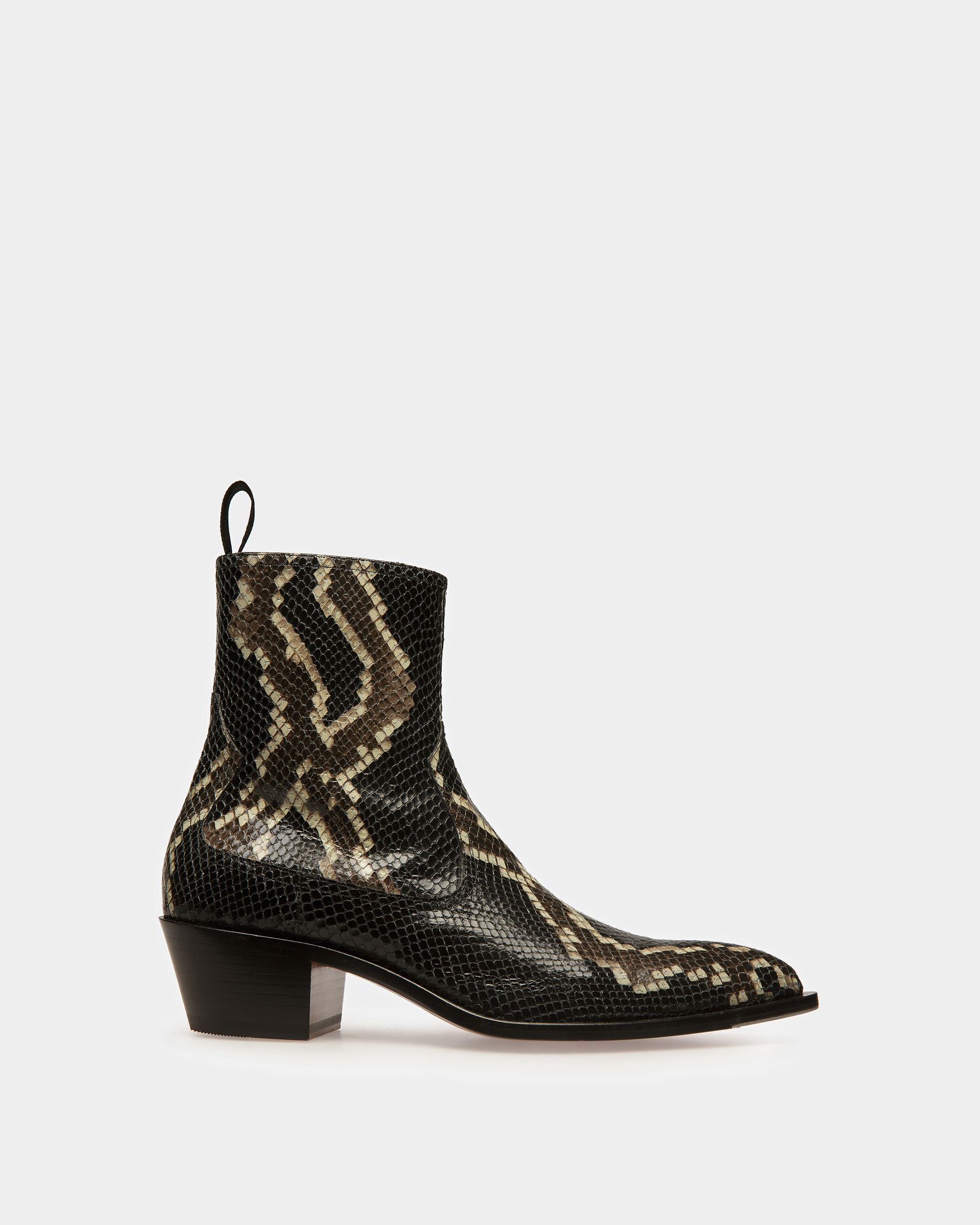Gaiman Booties In Python Print - Men's - Bally - 01