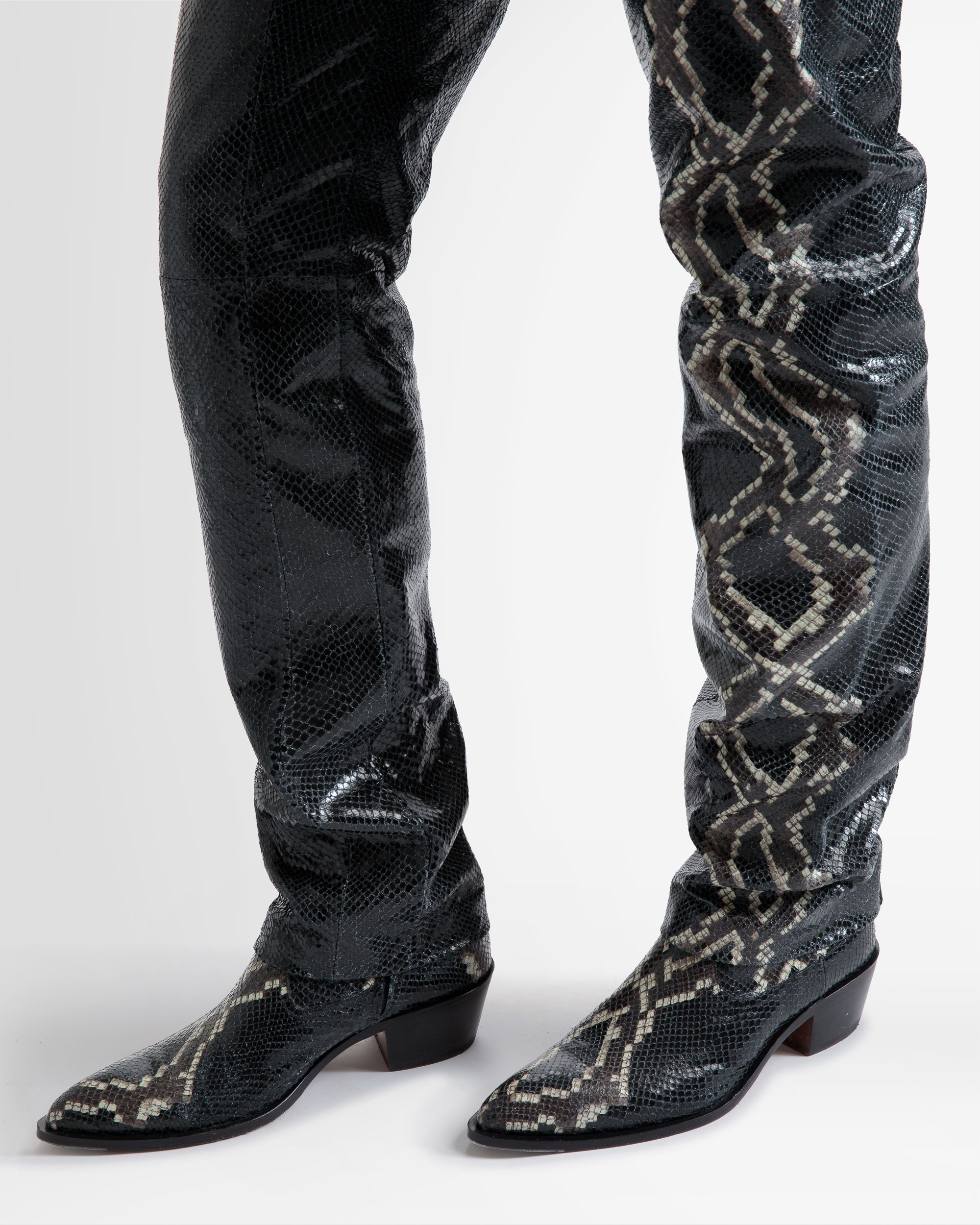 Gaiman Booties In Python Print - Men's - Bally - 02
